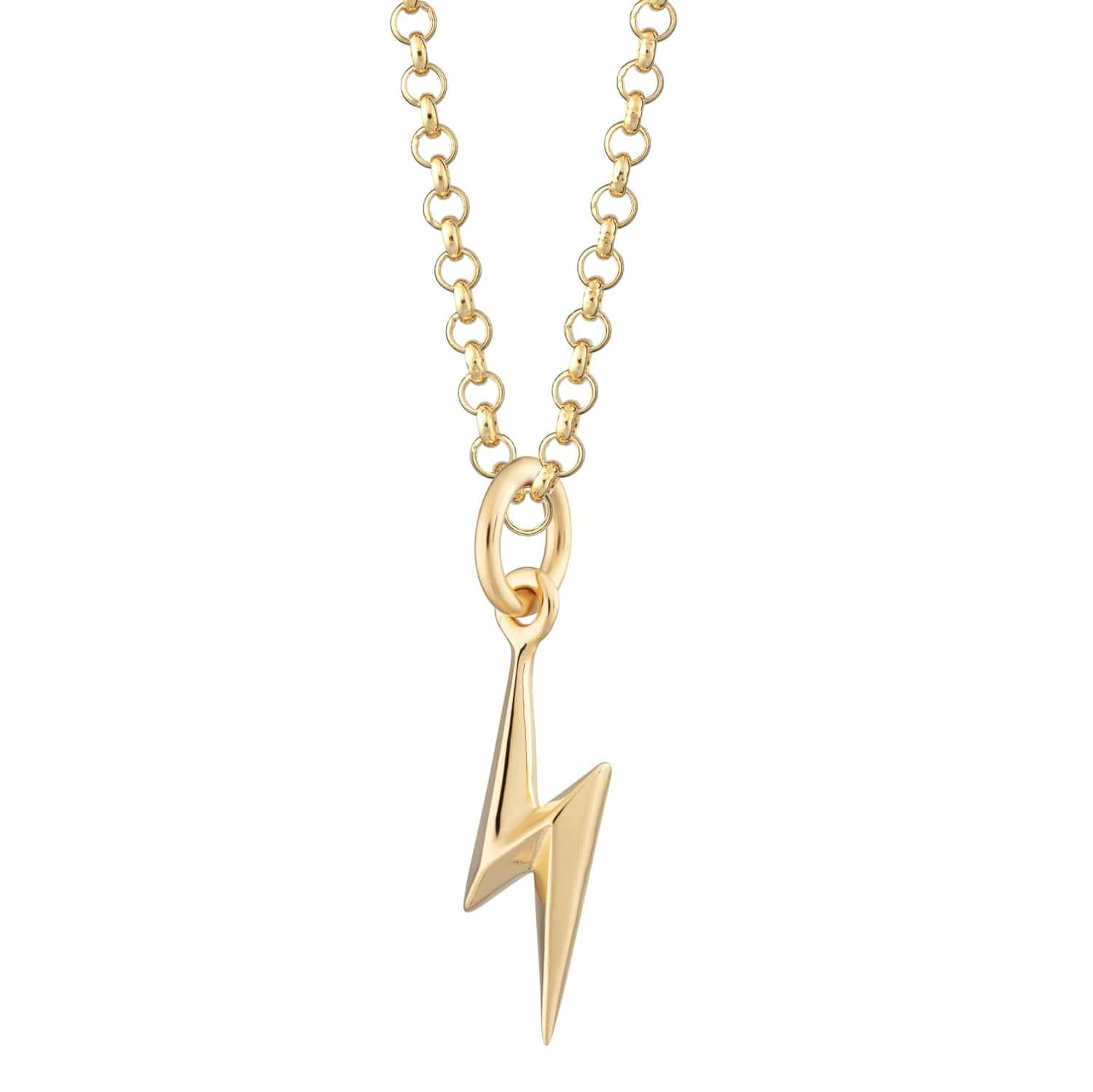 Gold Plated Lightning Bolt Necklace