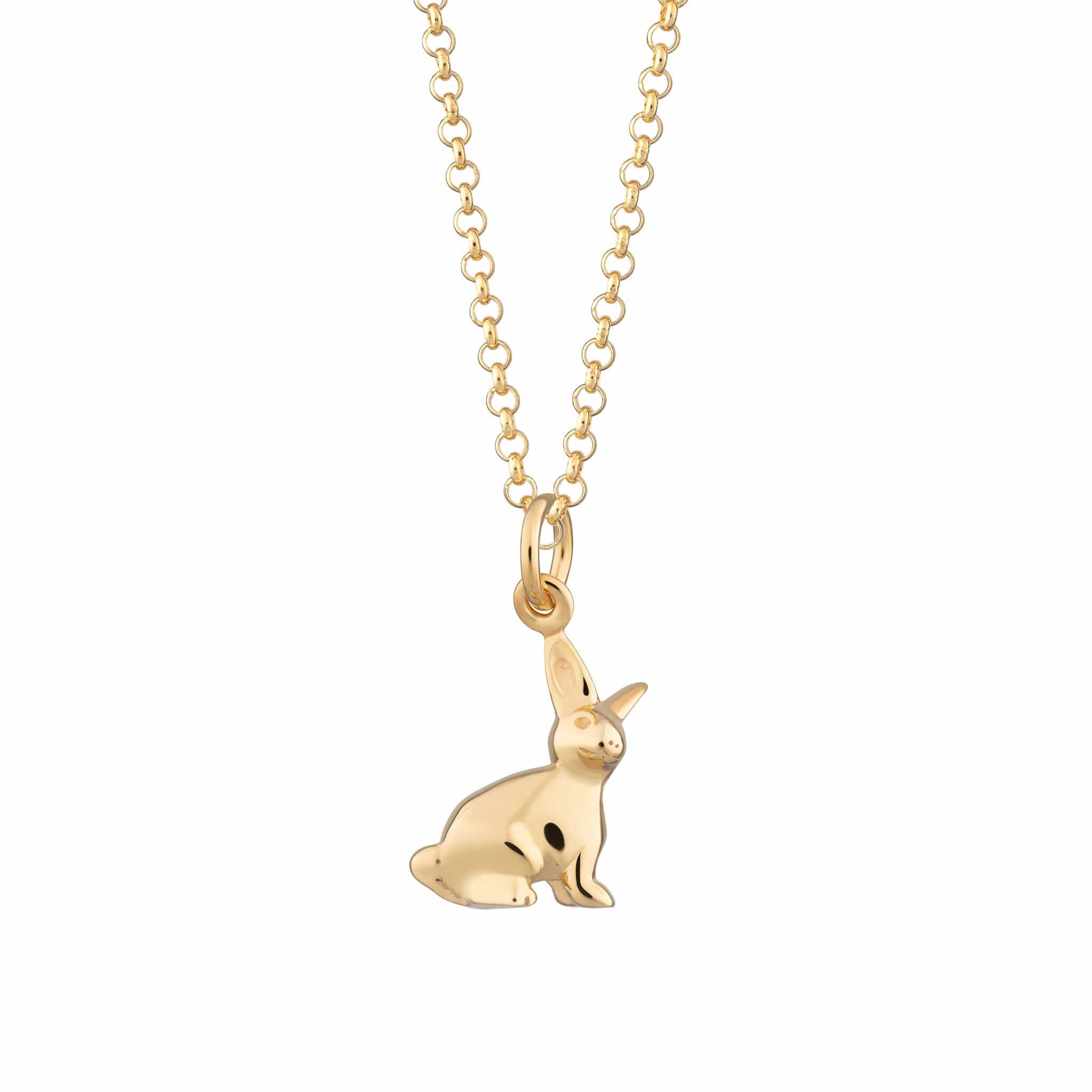 Gold Plated Bunny Necklace