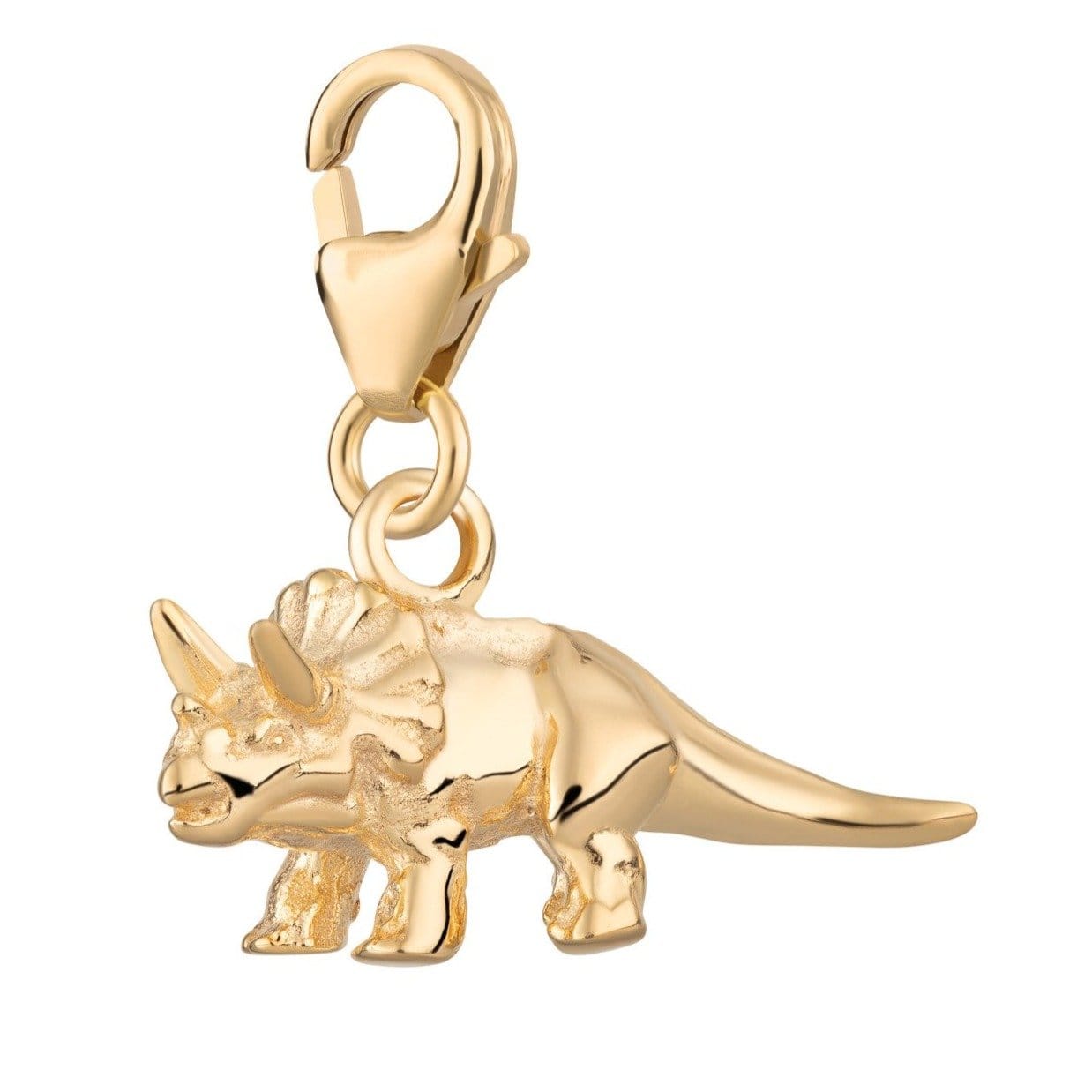 Gold Plated Triceratops Dinosaur Attraction