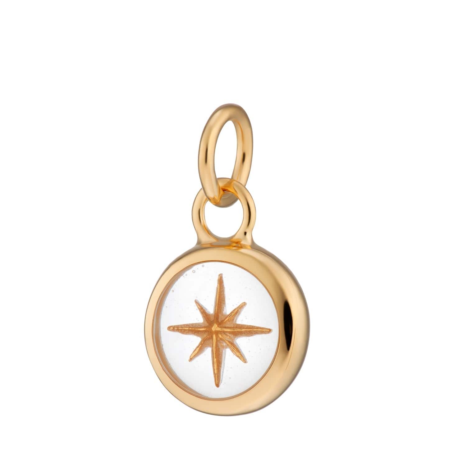 Gold Plated White Famous person Resin Seize Allure