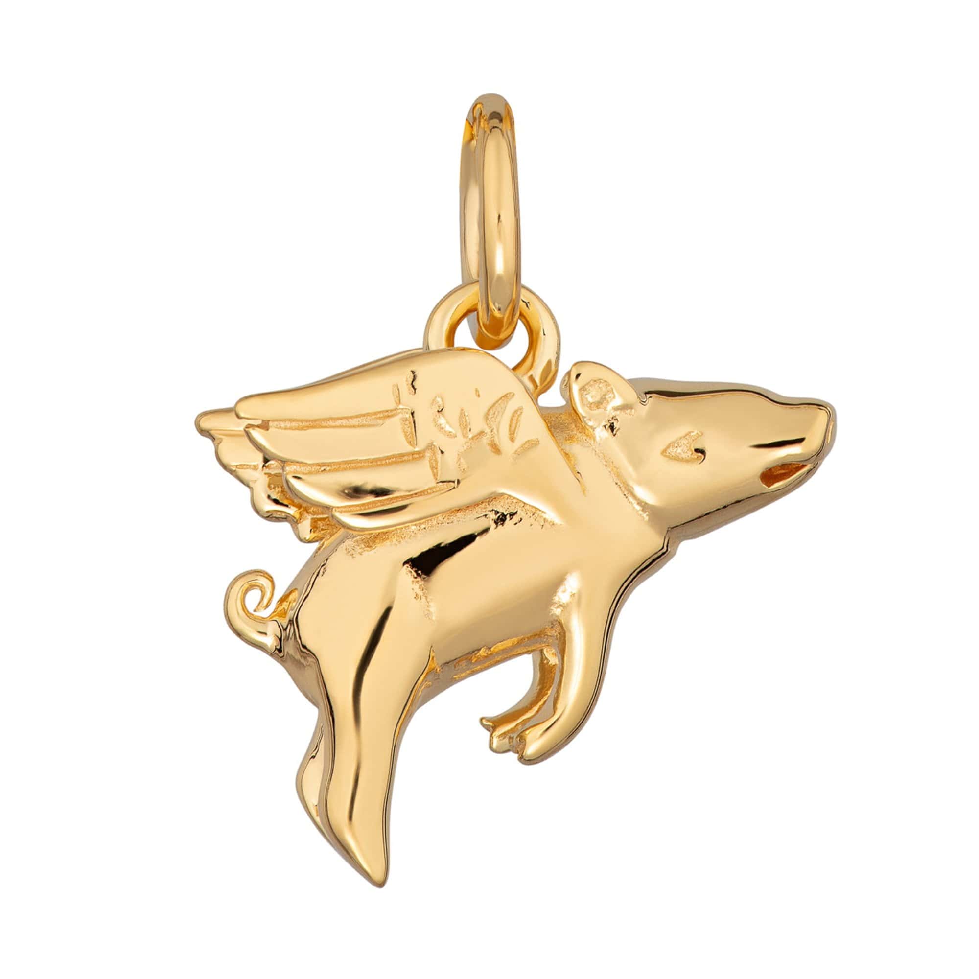 Gold Plated Flying Pig Attraction