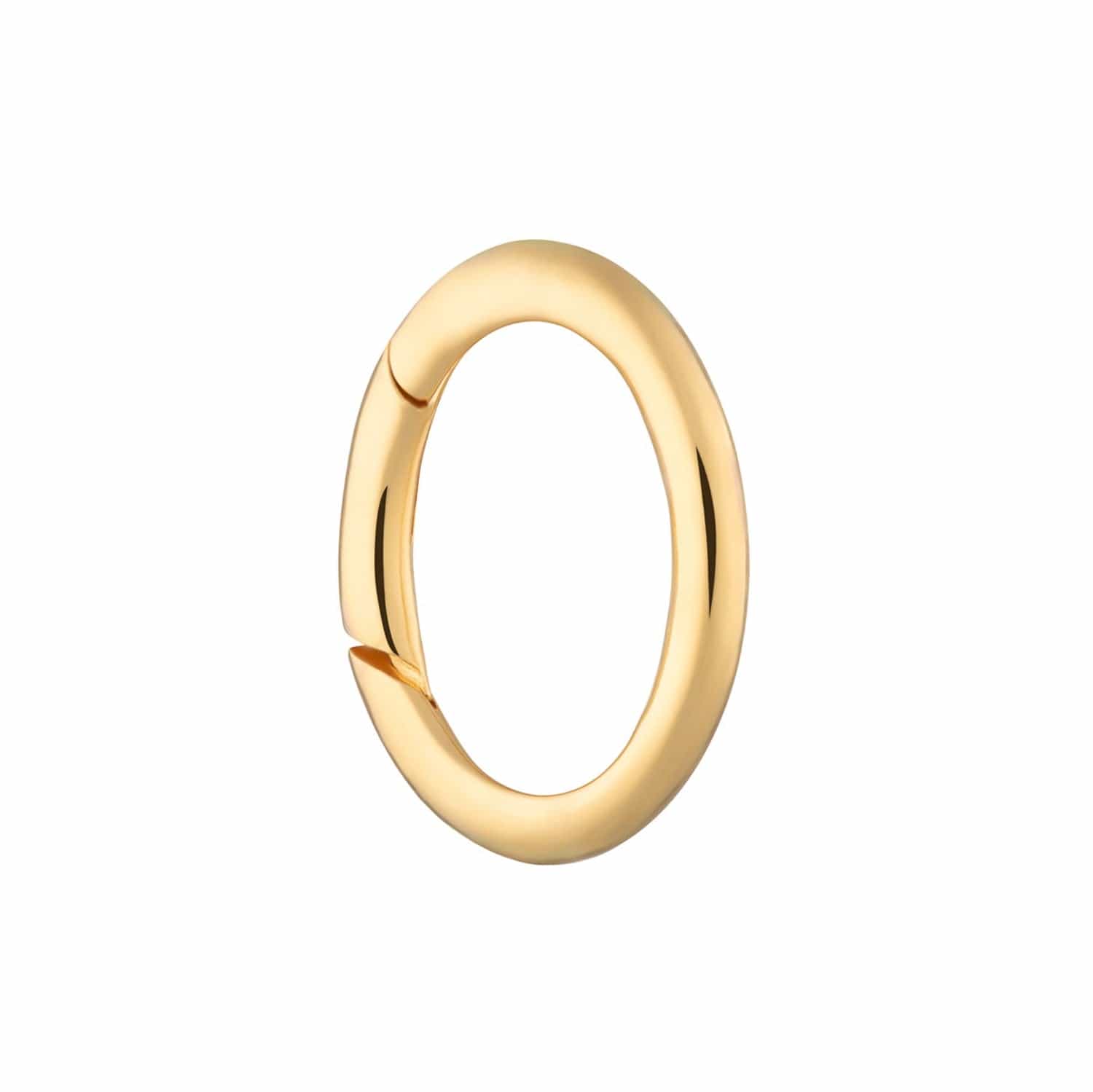 Gold Plated Hinged Oval Allure Lock