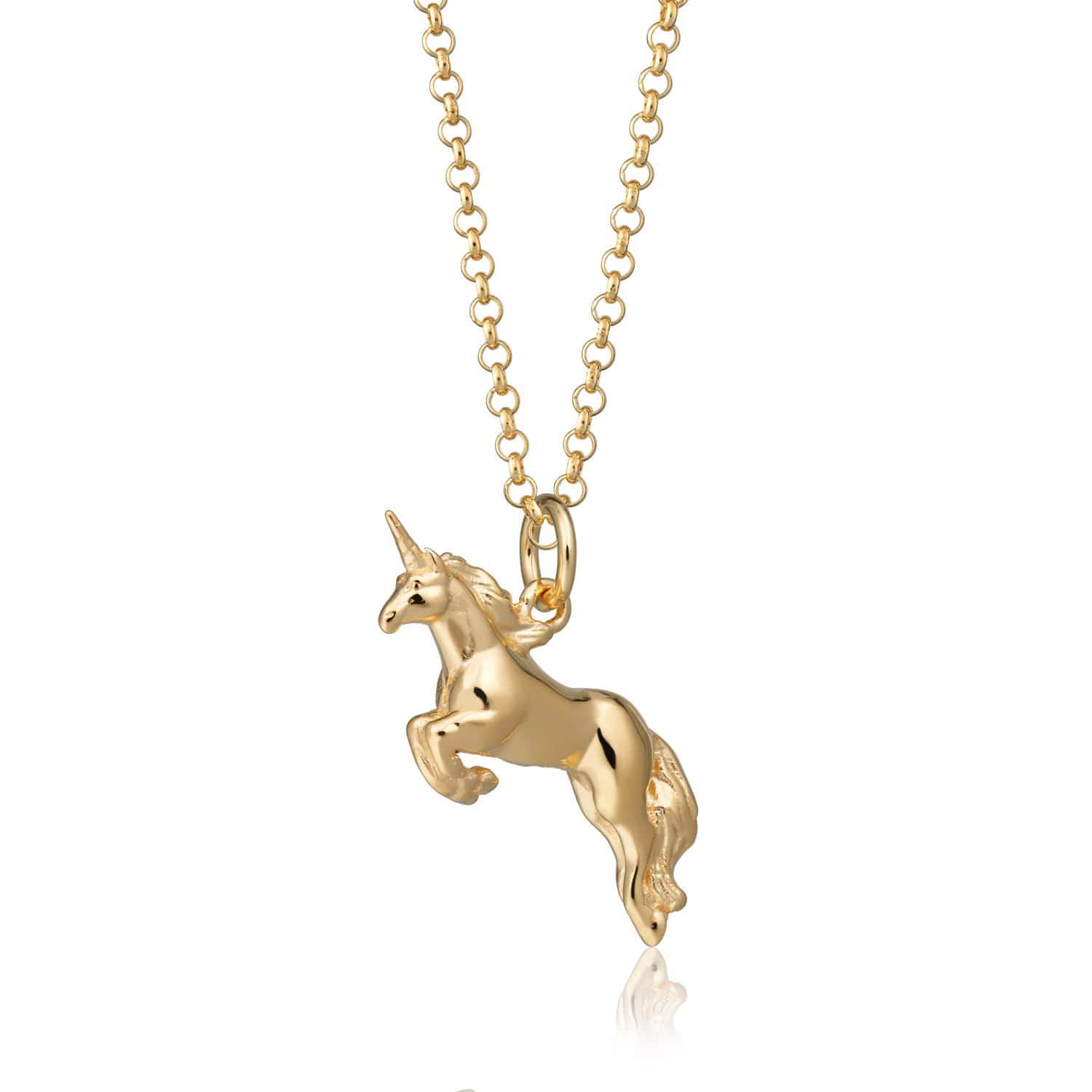 Gold Plated Unicorn Necklace