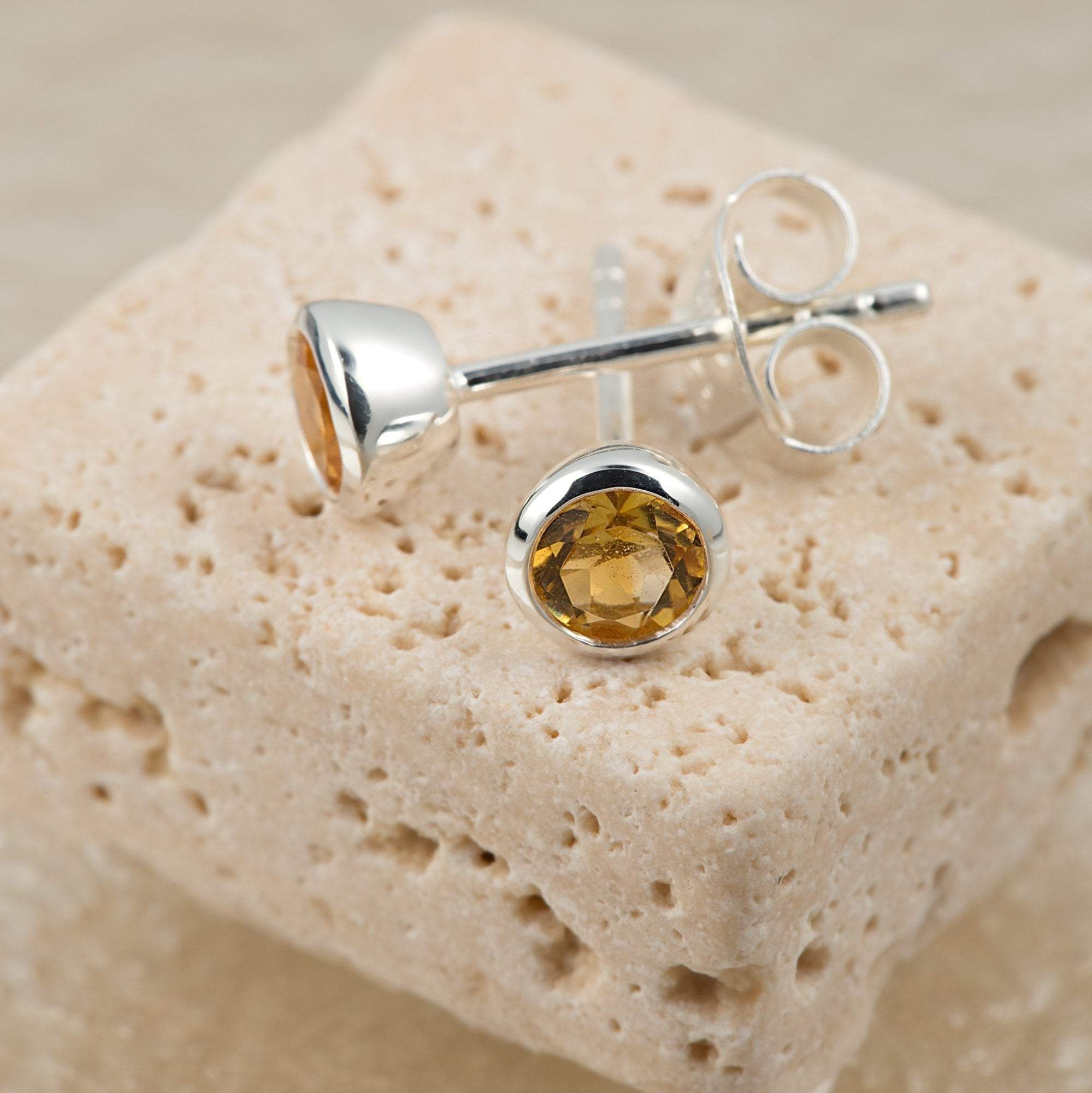 November Birthstone Earrings (Citrine)