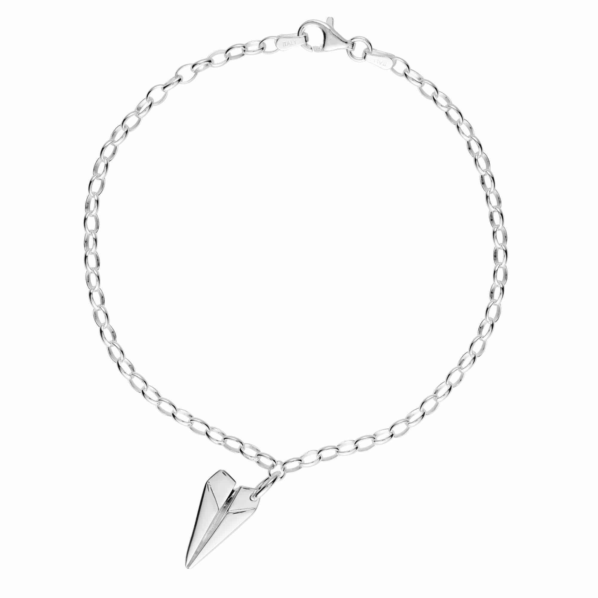 Silver Paper Aircraft Allure Bracelet