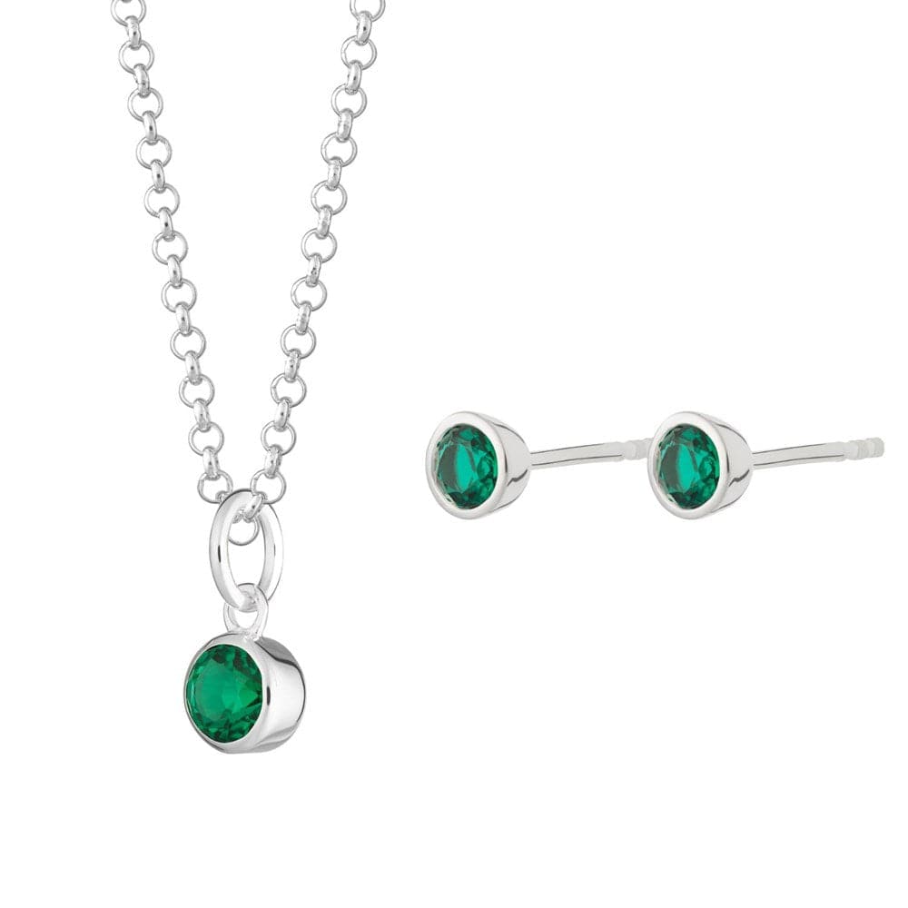 Might Birthstone Jewelry Set (Emerald)