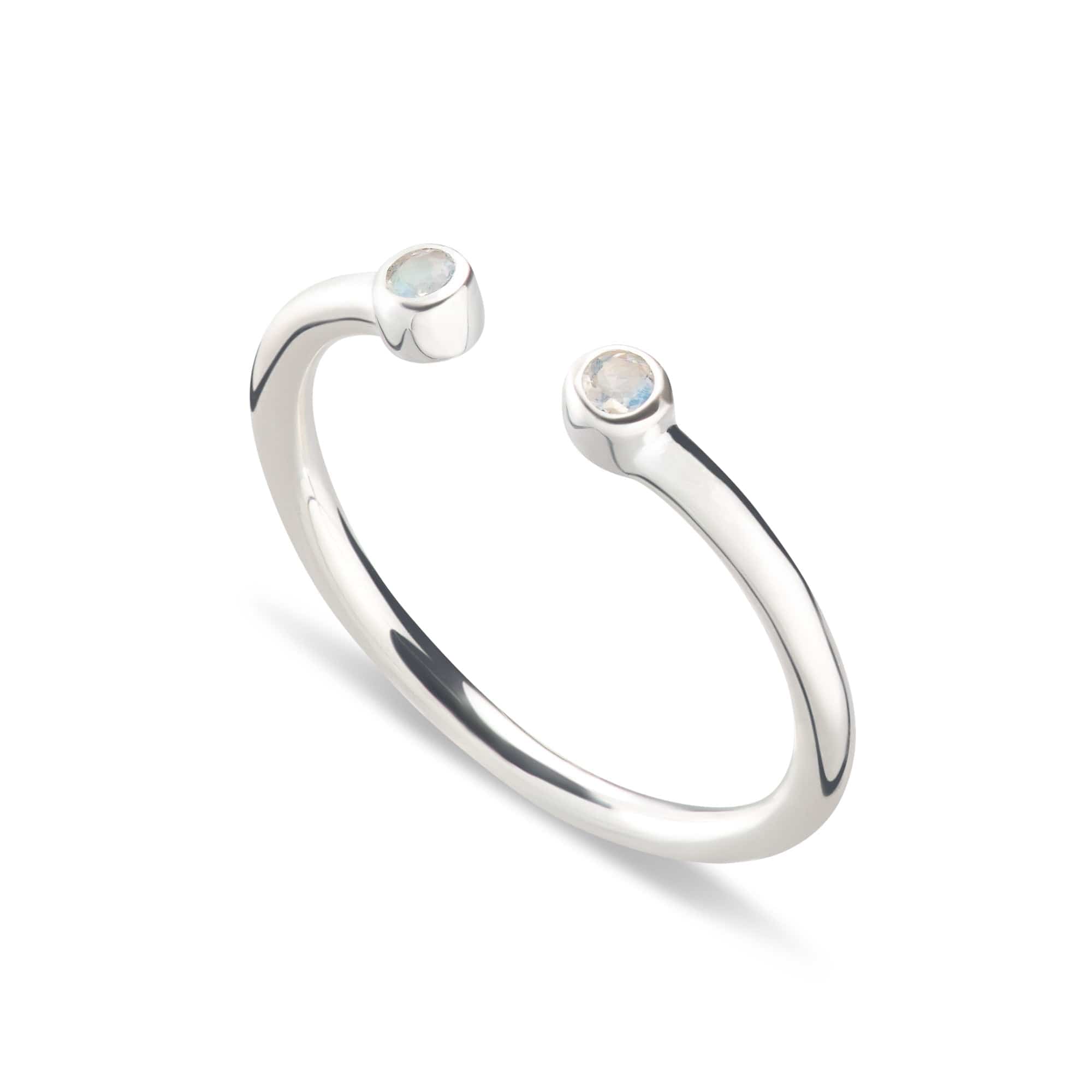 June Birthstone Open Taste Ring, Moonstone