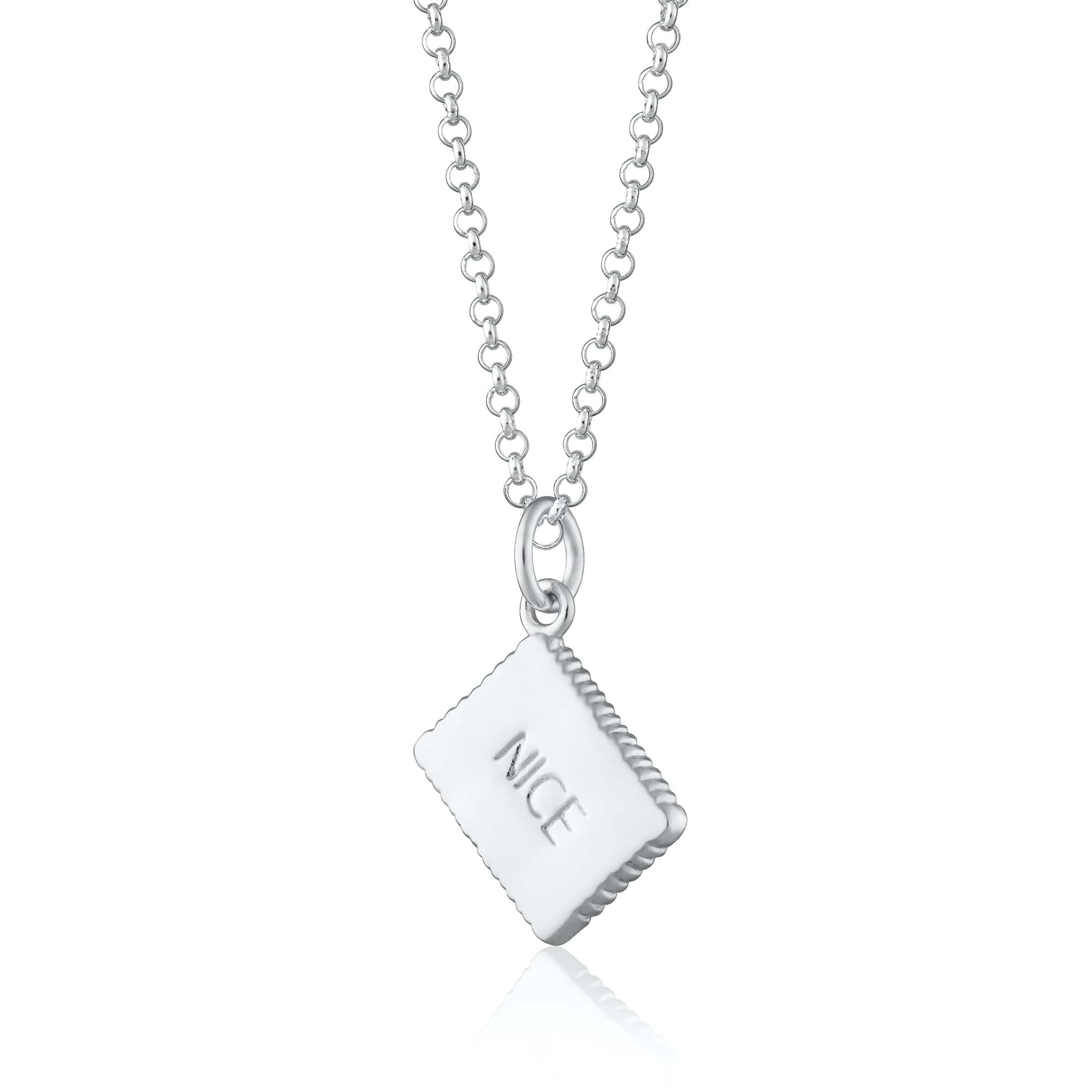 Silver Great Biscuit Necklace