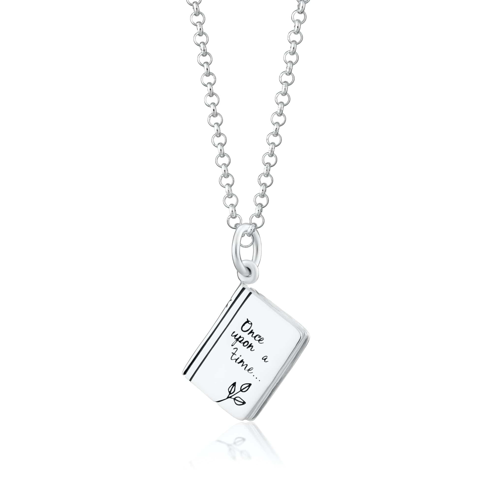 Silver Tale Ebook Necklace