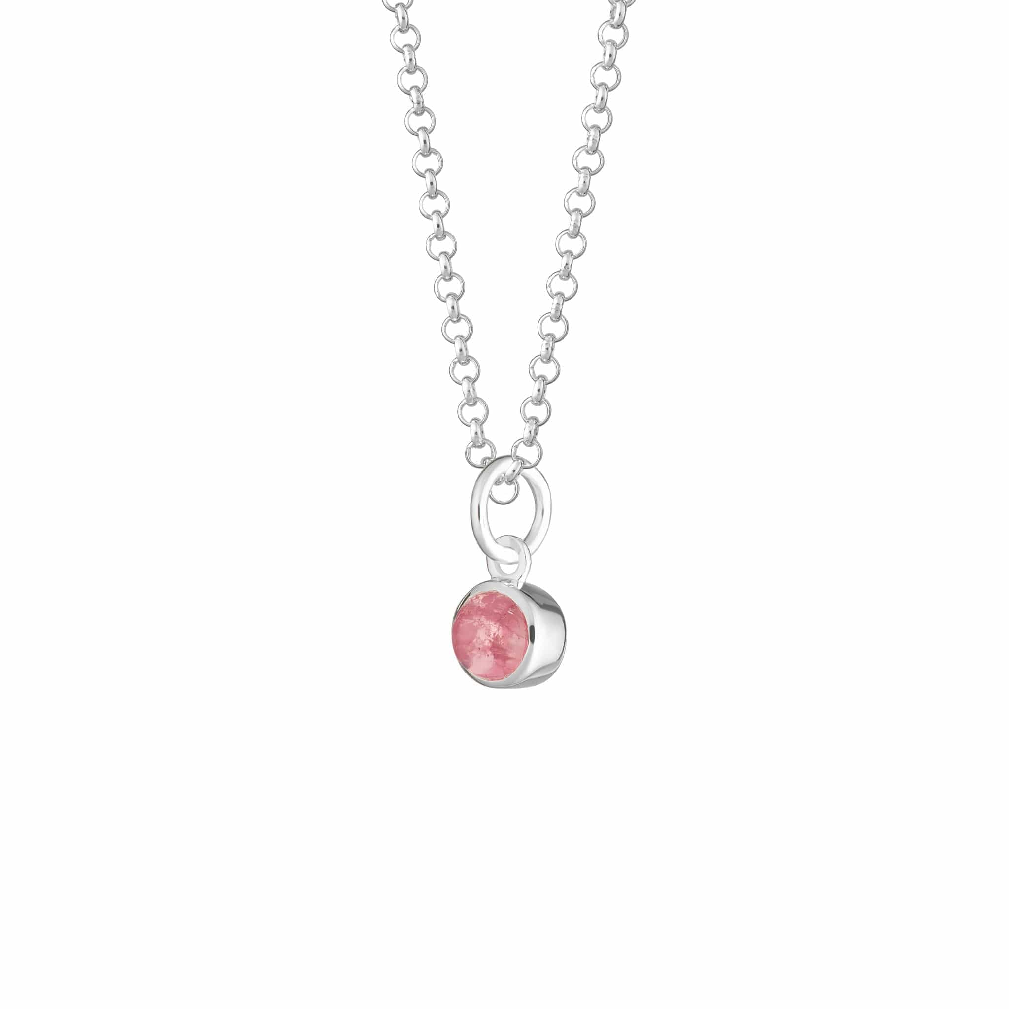 October Birthstone Necklace (Purple Tourmaline)