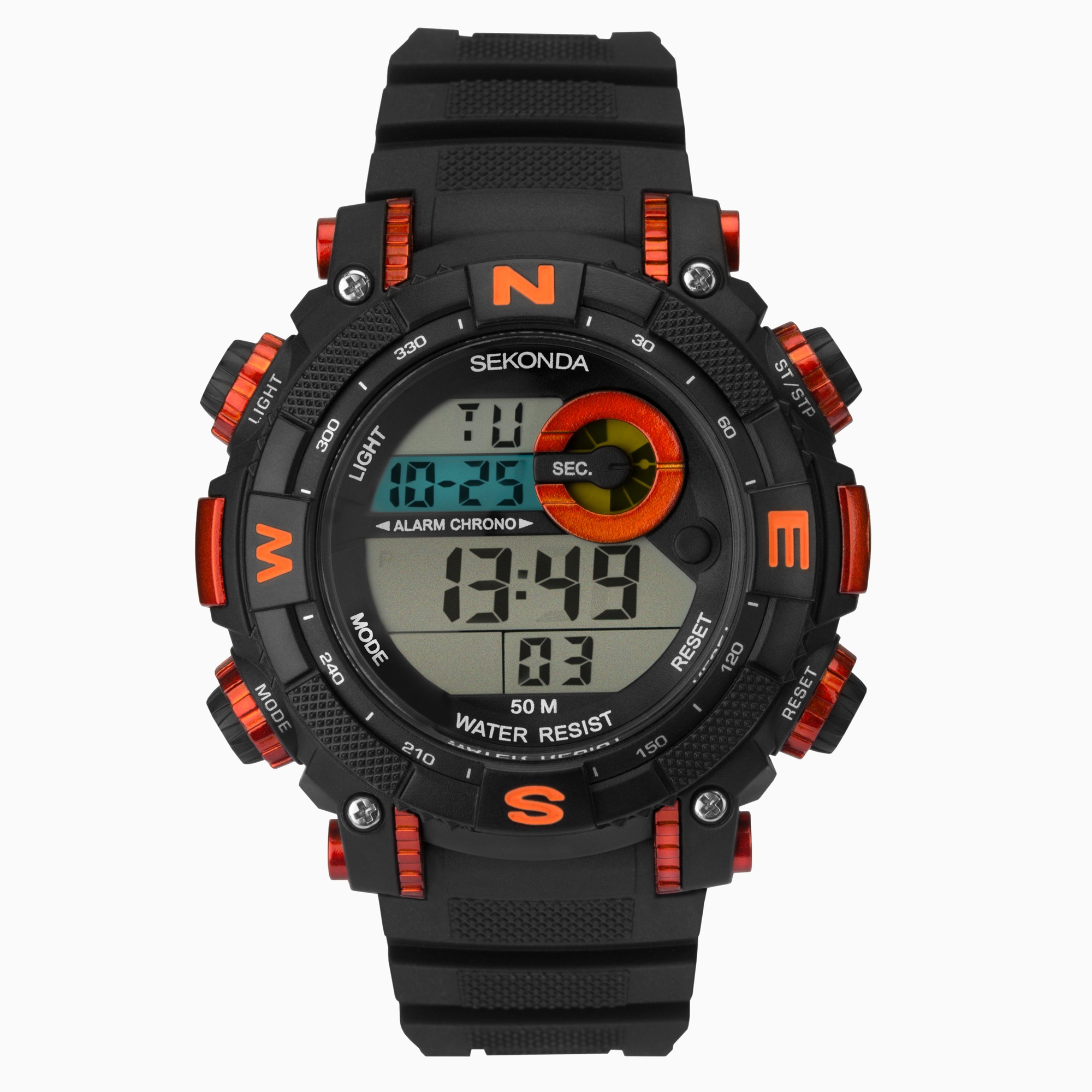 Sekonda Sekonda Digital Men’s Watch | Black Case & Plastic Strap with Black Dial | 1527