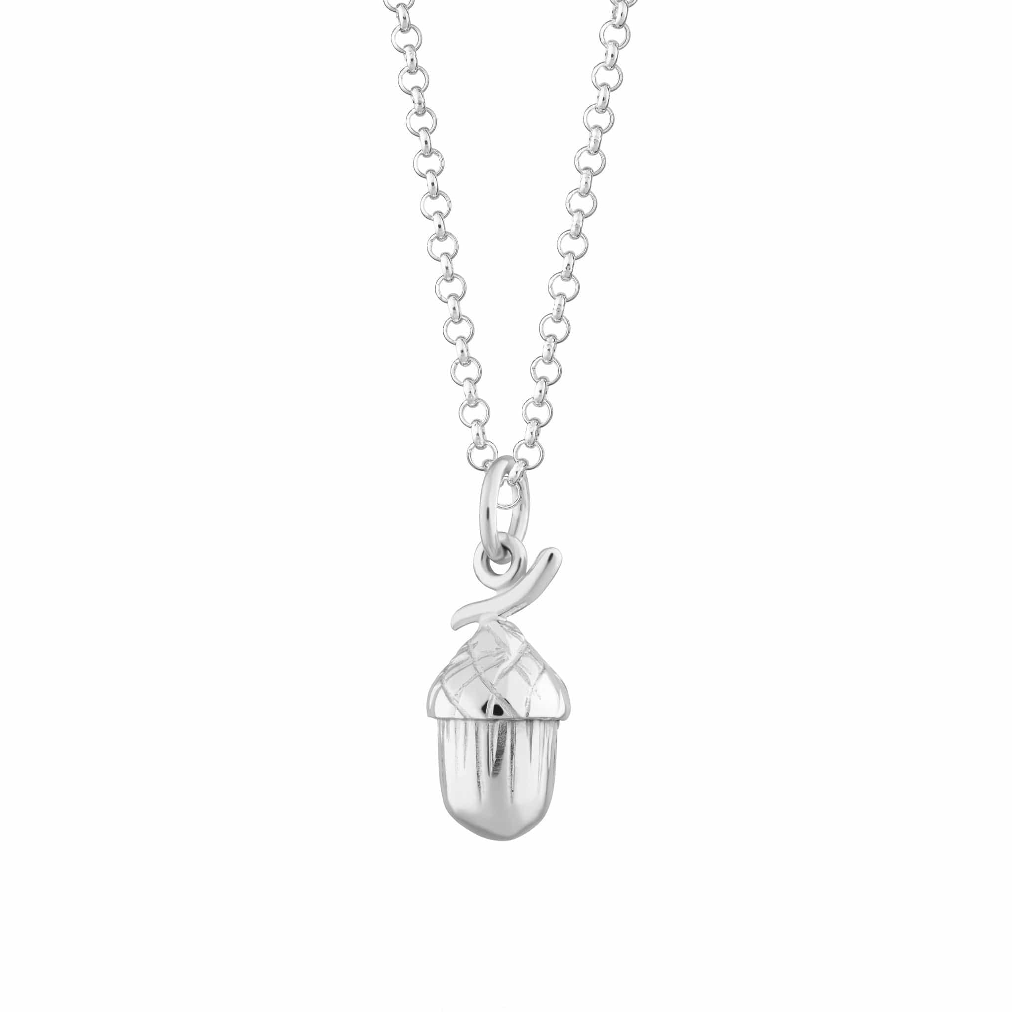 Silver Acorn Necklace