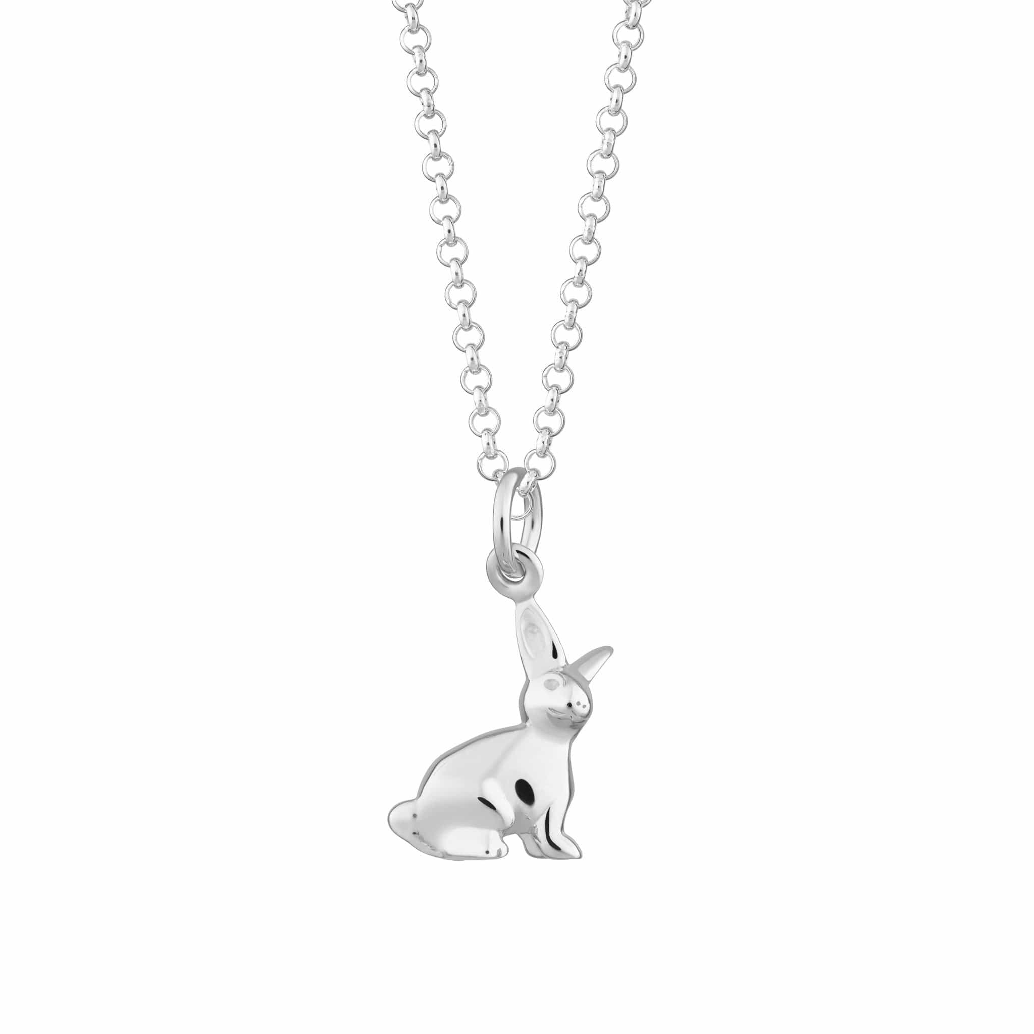 Silver Bunny Necklace