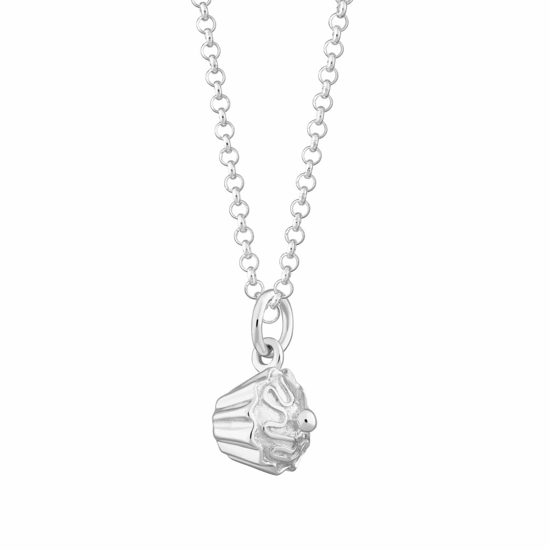Silver Cupcake Necklace - Image 2