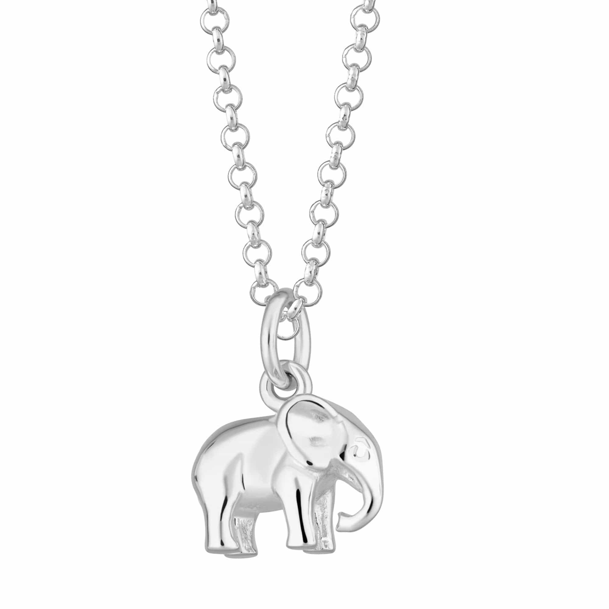Silver Elephant Necklace