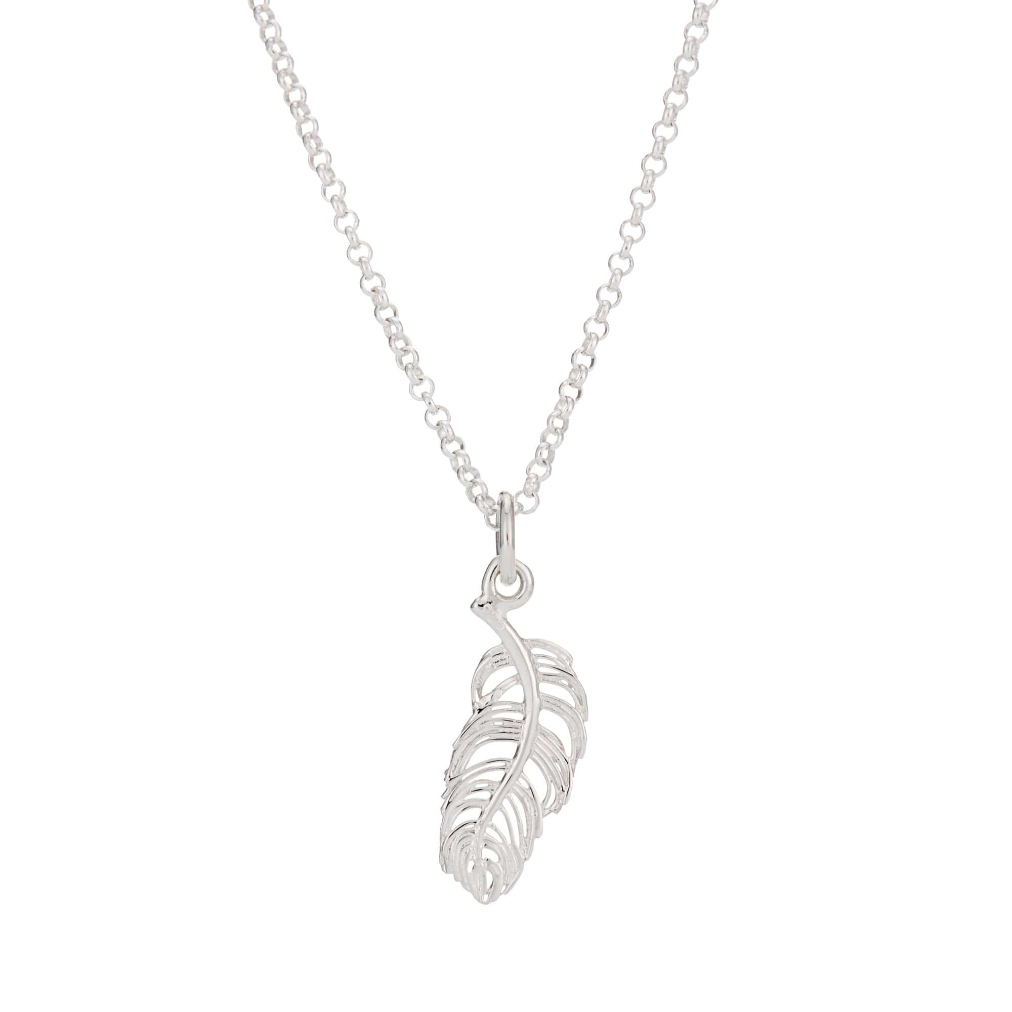 Silver Feather Necklace