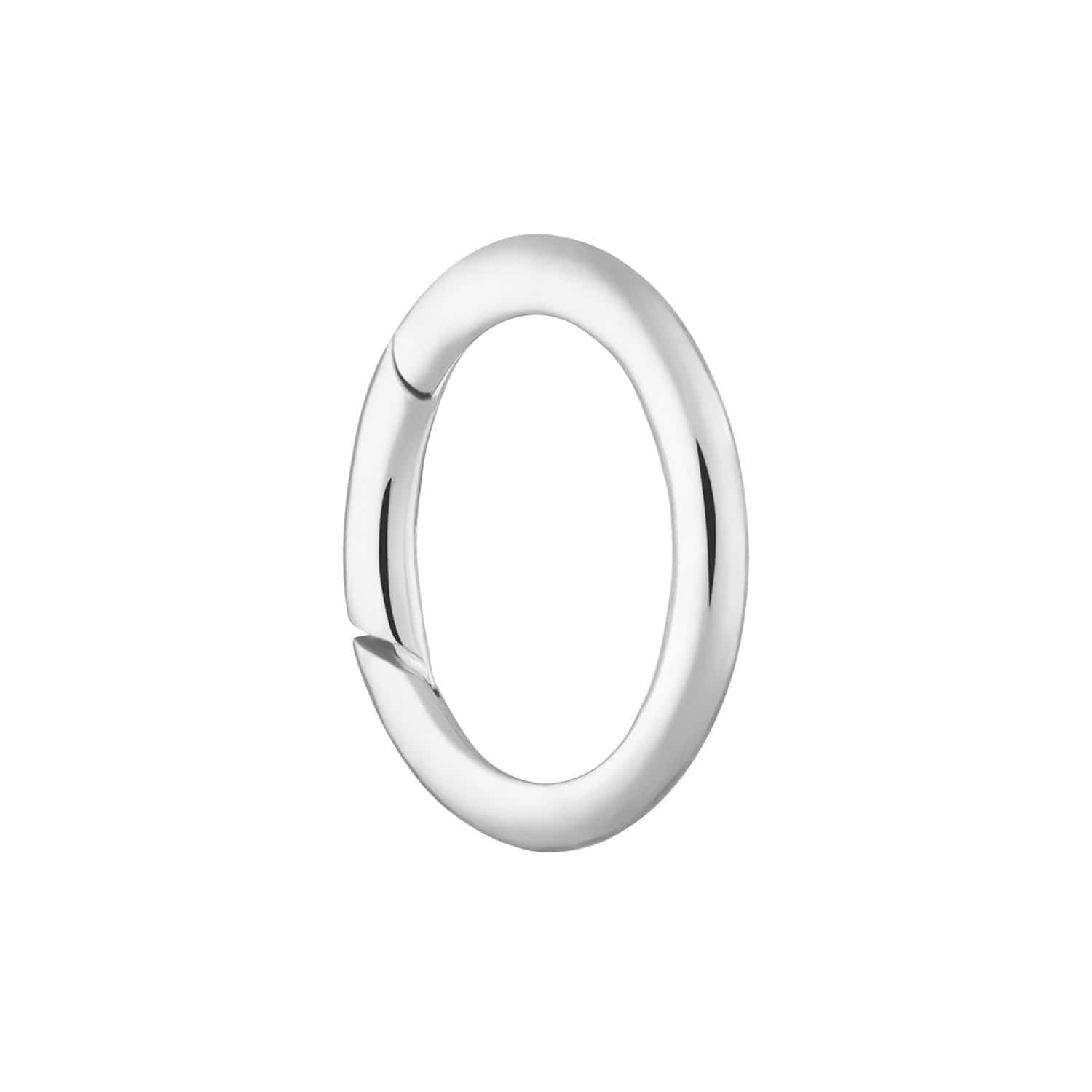 Silver Hinged Oval Appeal Lock