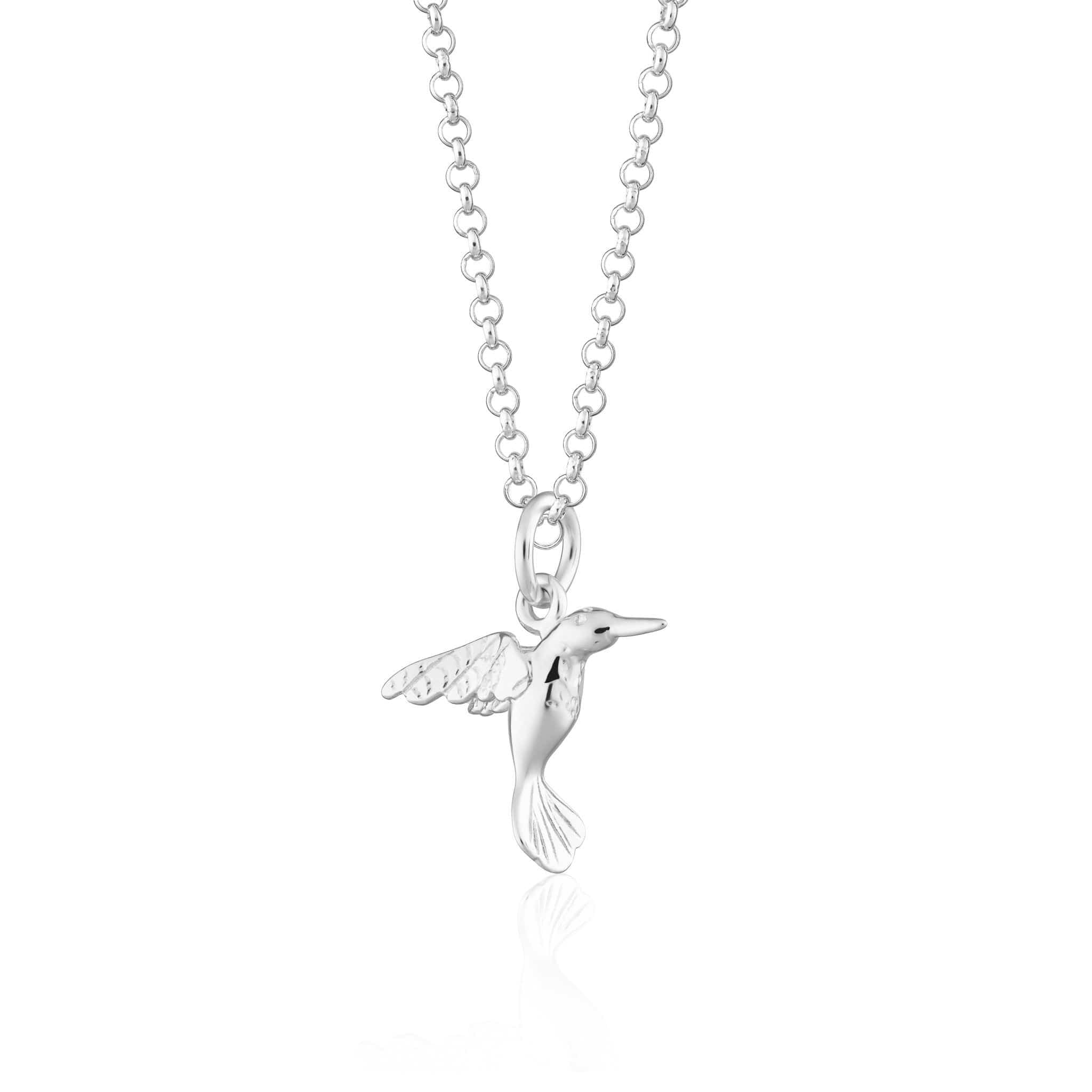 Silver Hummingbird Necklace