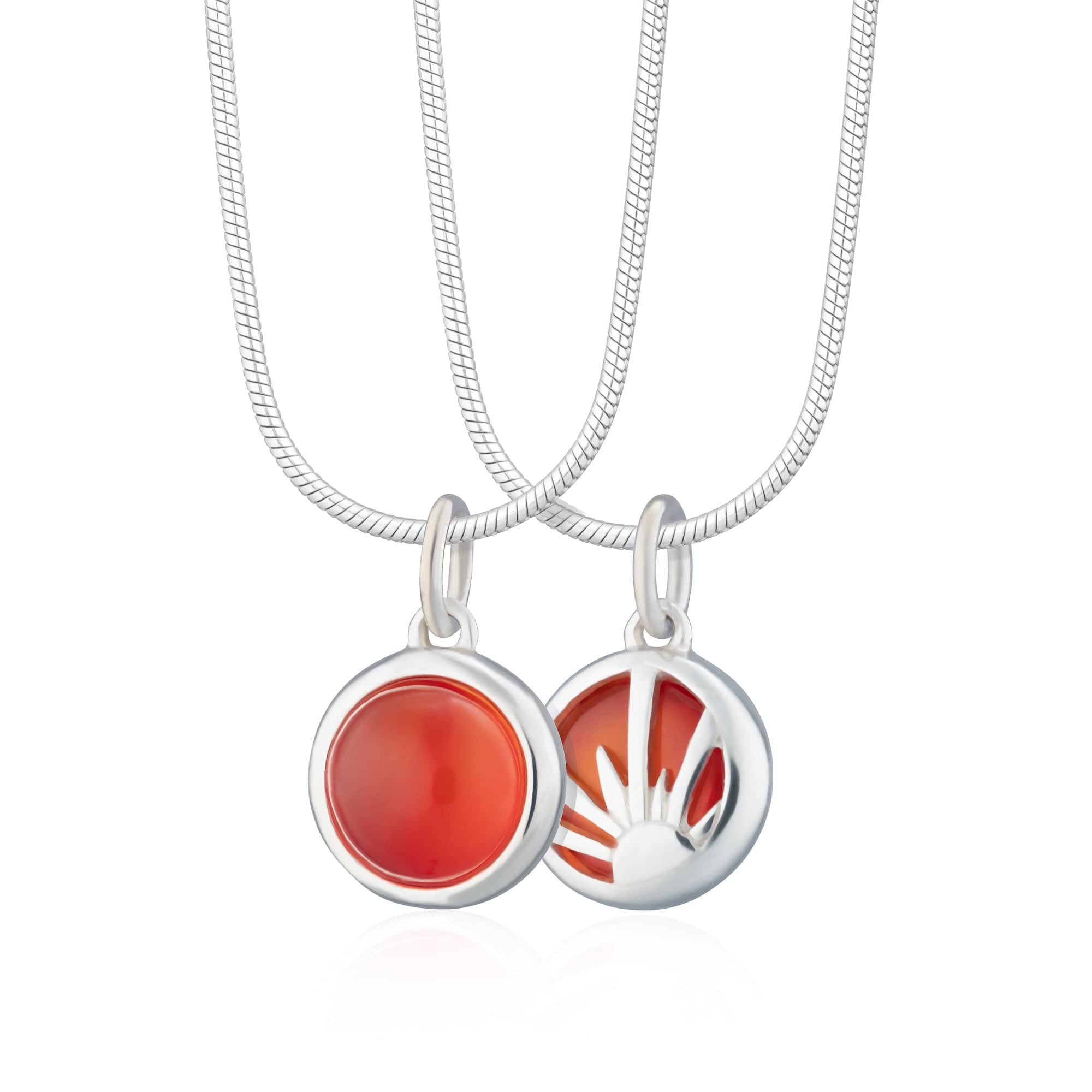 Silver Therapeutic Stone Necklace