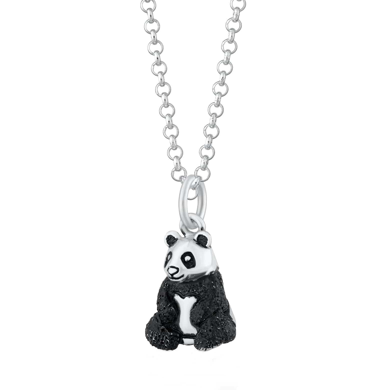 Silver Panda Necklace