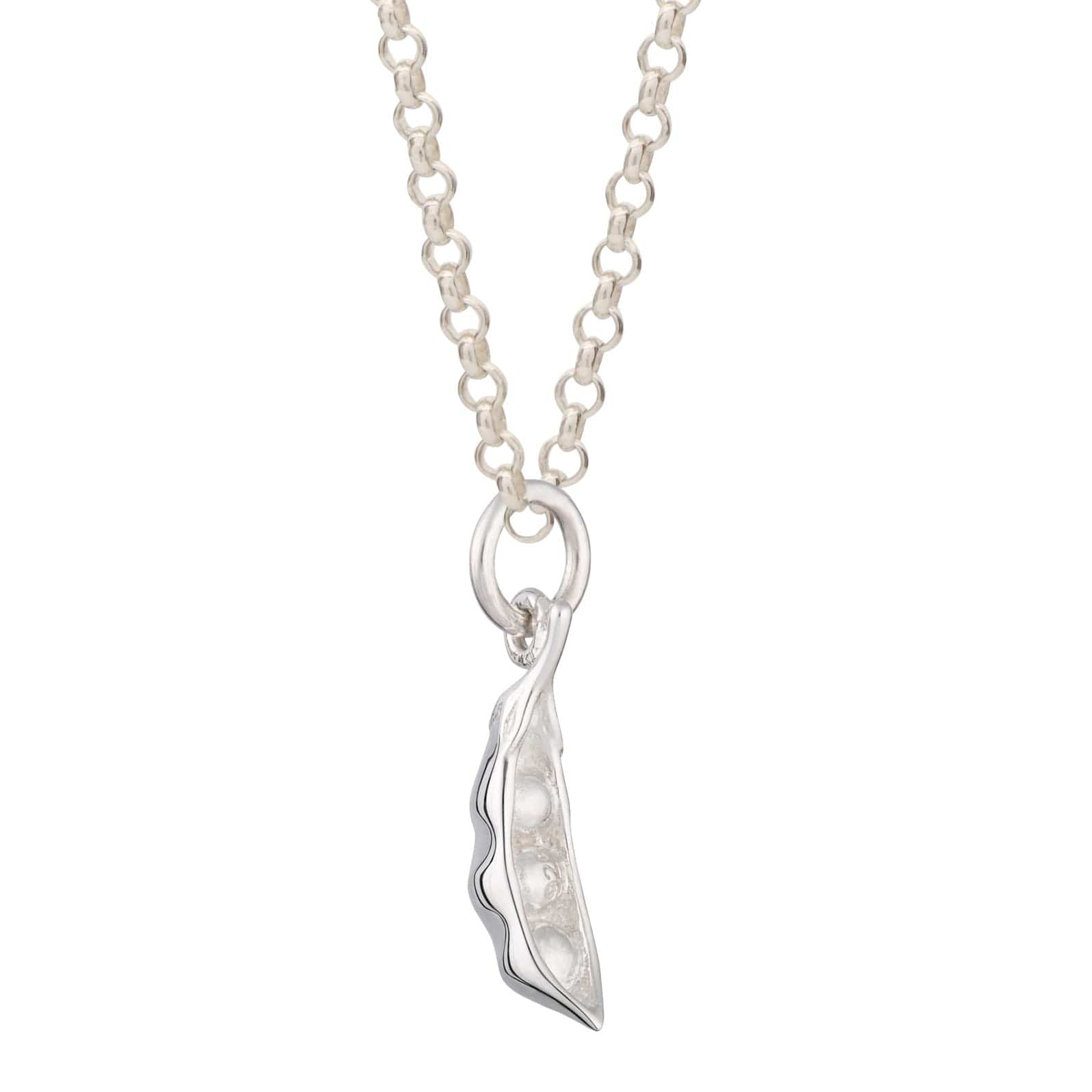 Silver Peapod Necklace