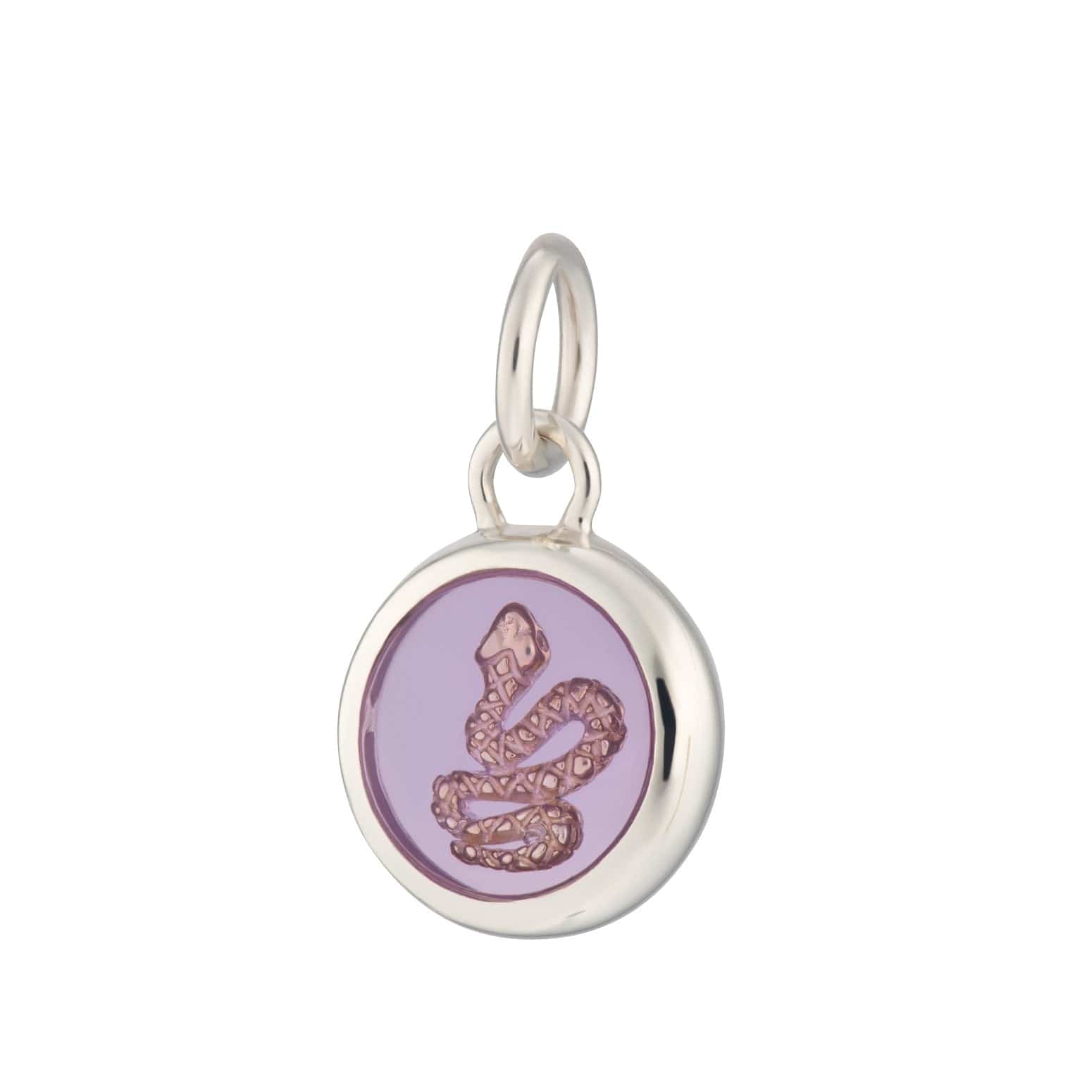 Silver Pink Snake Resin Seize Appeal