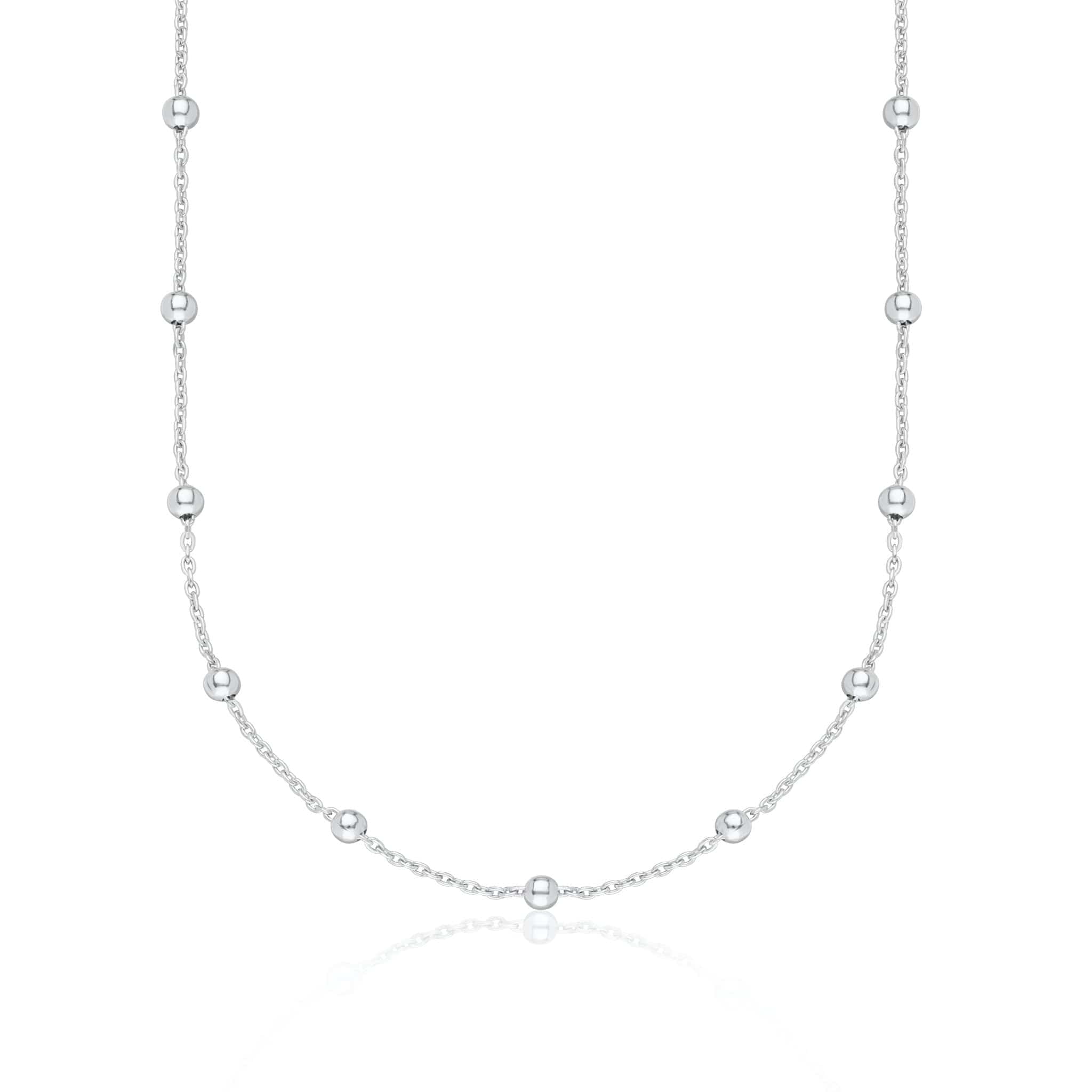 Silver Satellite tv for pc Chain Necklace