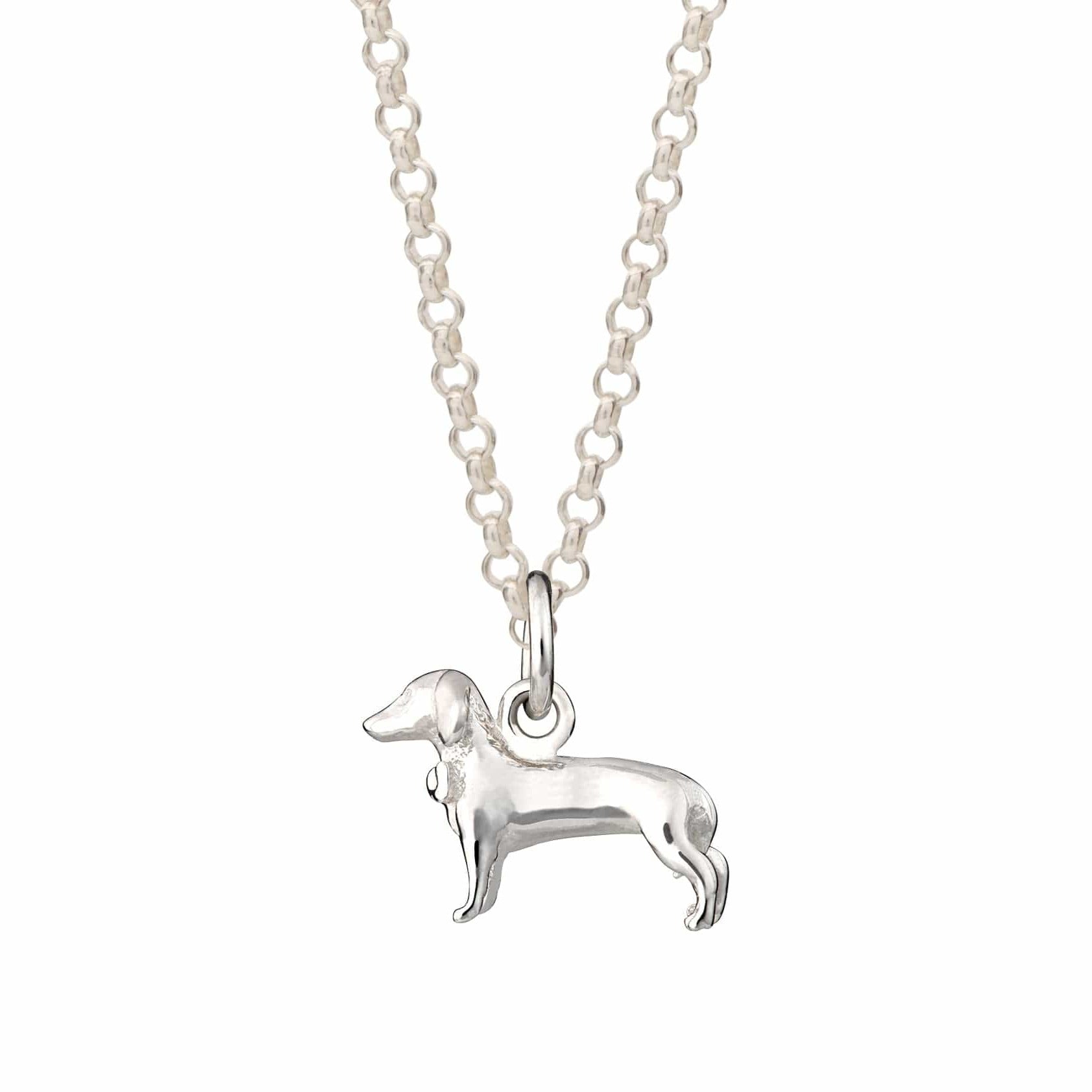 Silver Sausage Canine Necklace
