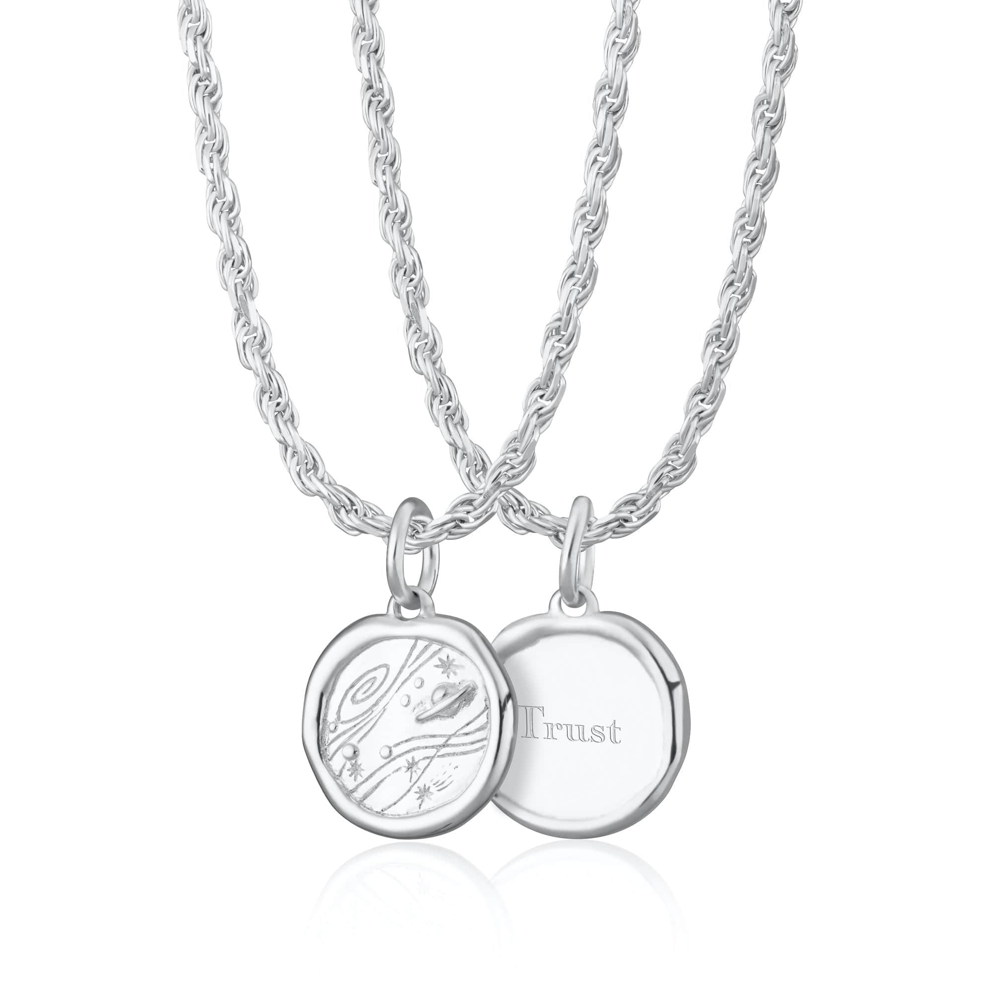 Silver Manifest Believe Necklace