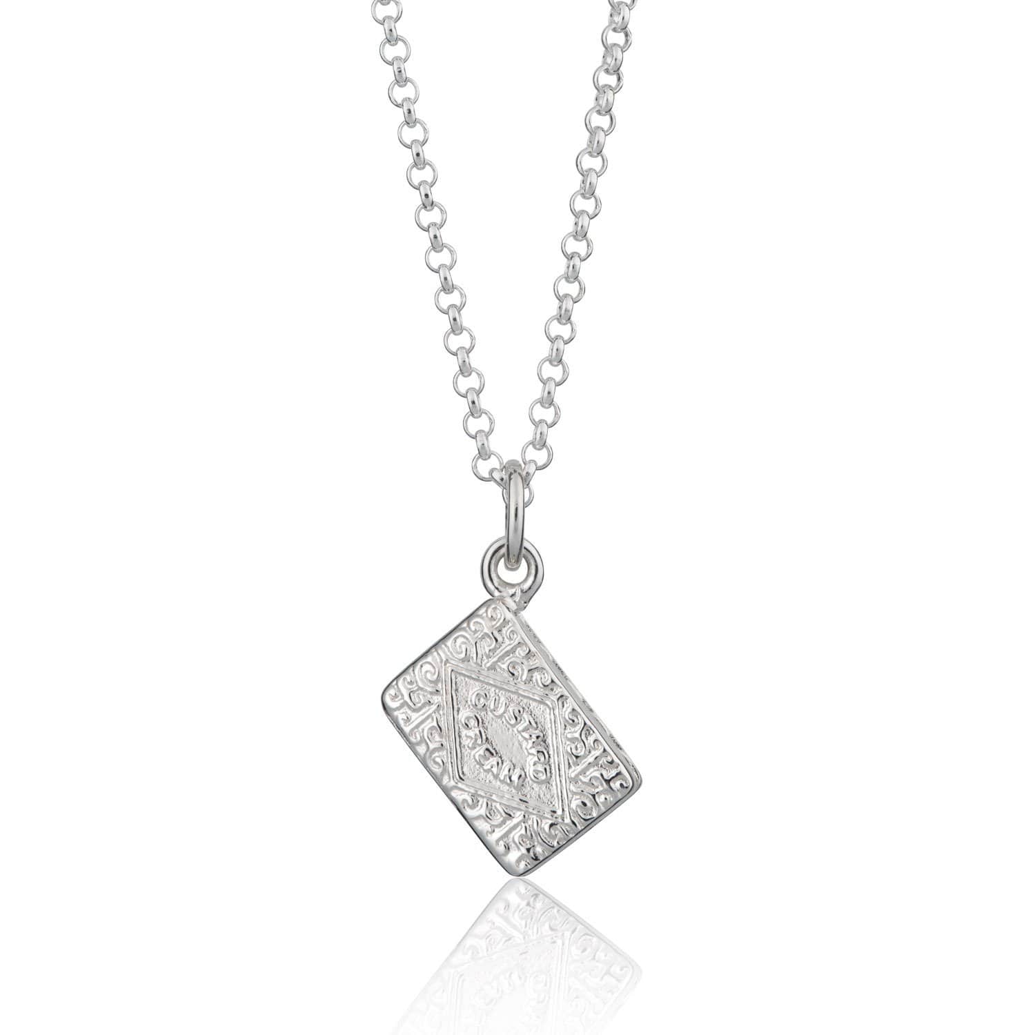 Silver Custard Cream Necklace
