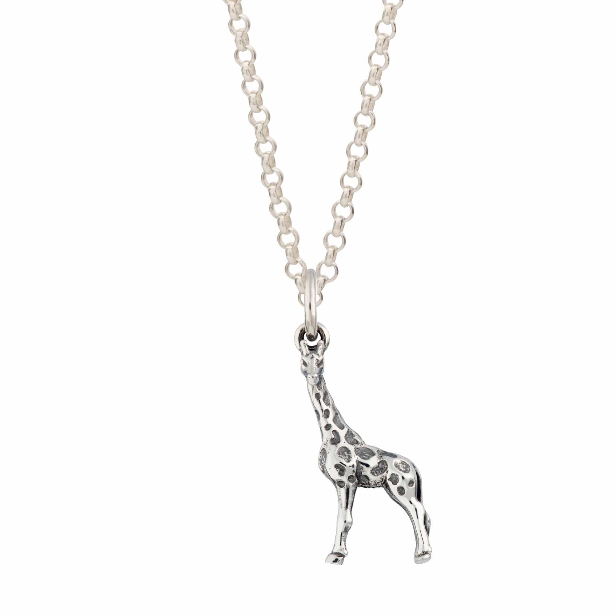 Silver Giraffe Necklace