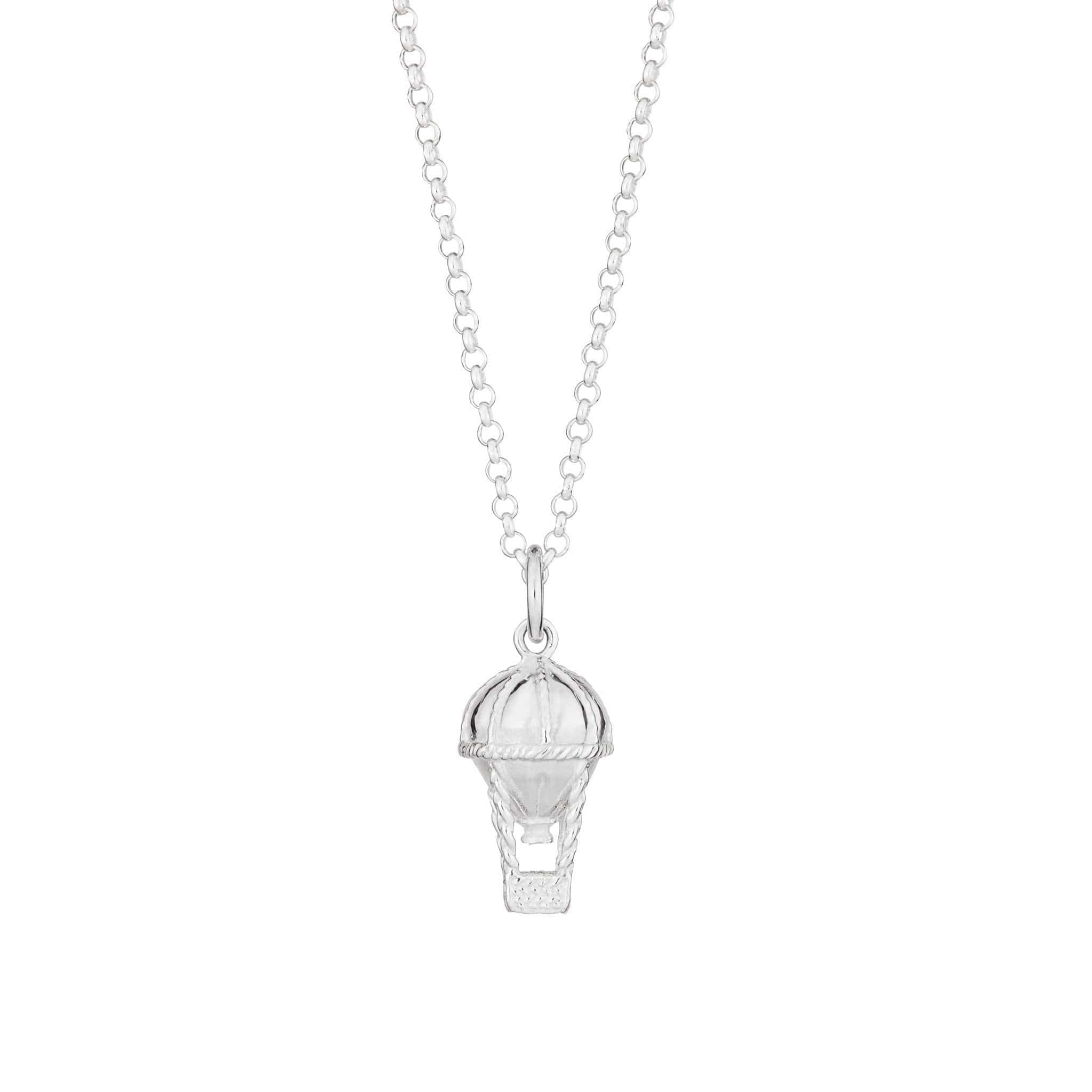Silver Sizzling Air Balloon Necklace