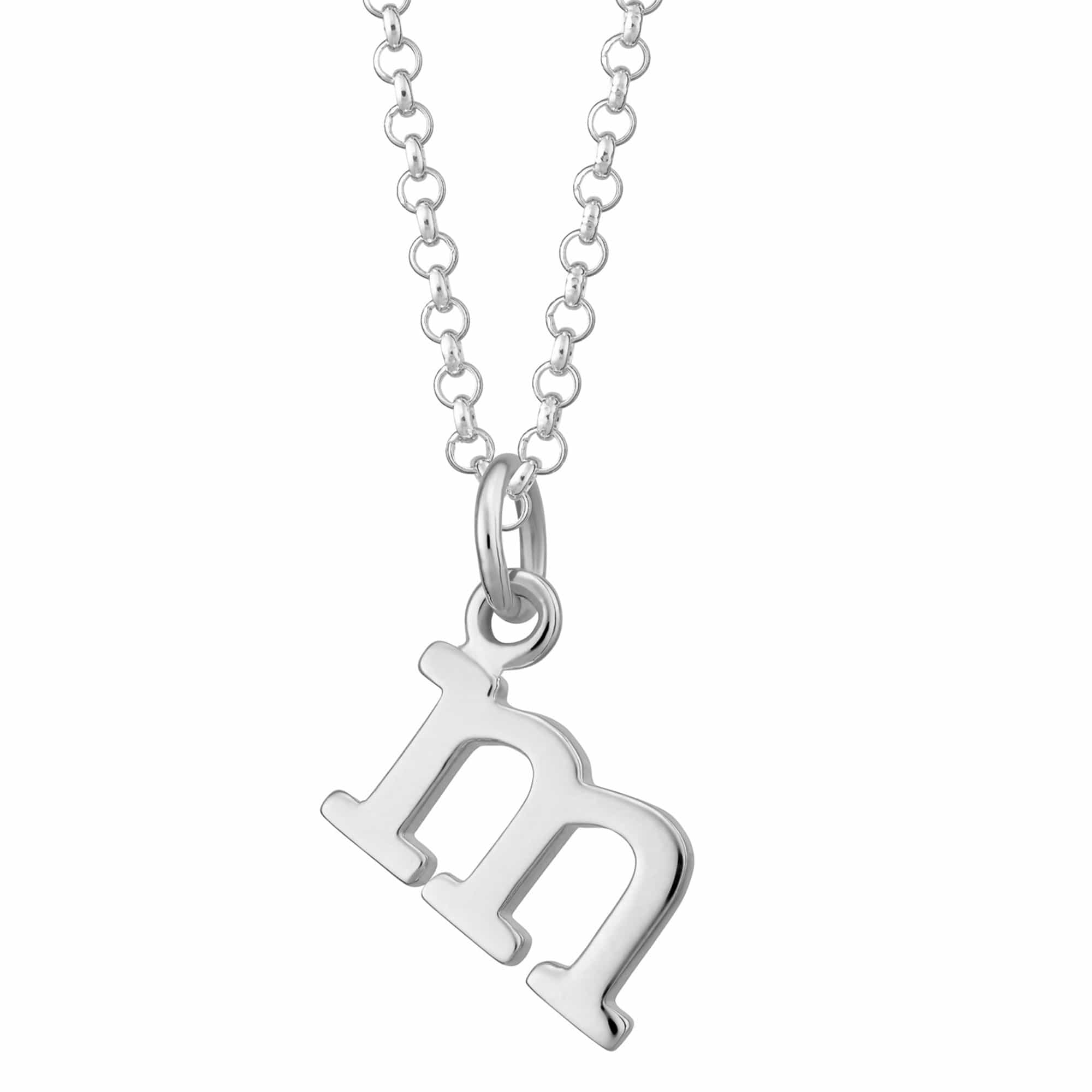 Silver Letter Allure Necklace