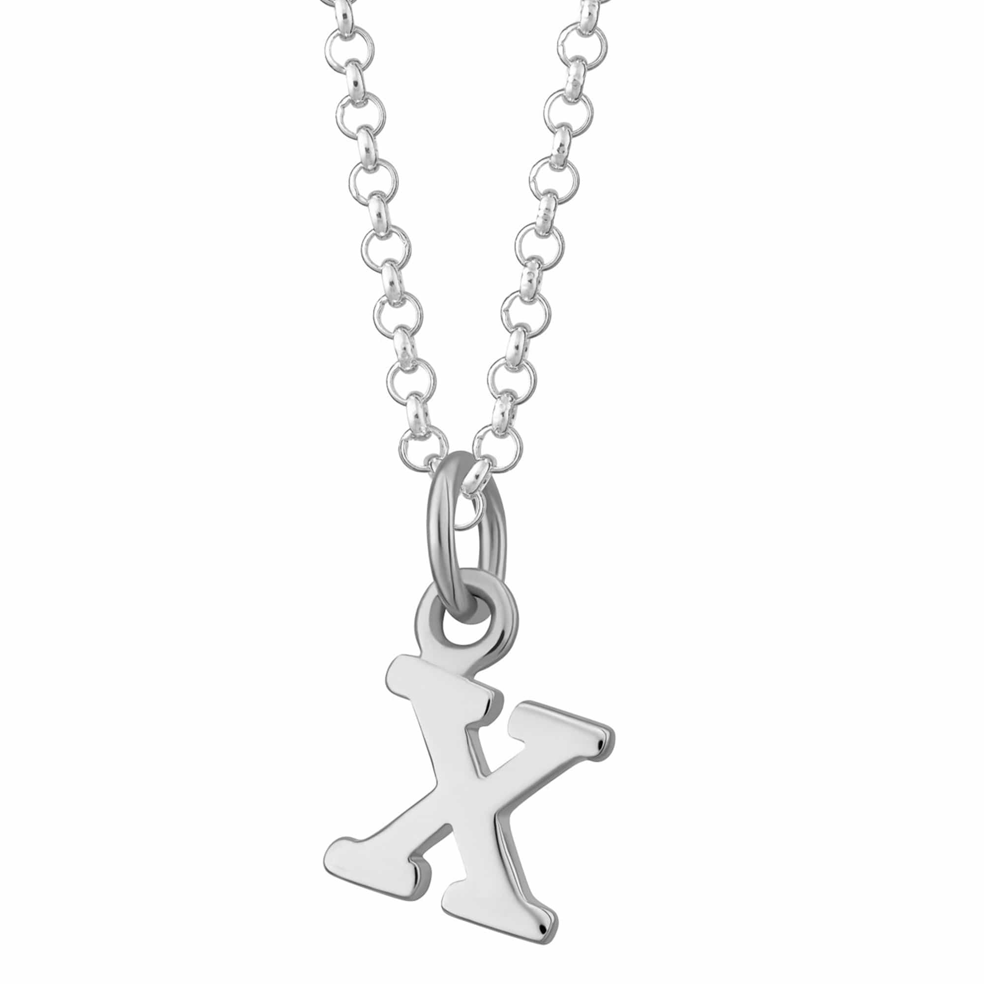 Silver Letter Allure Necklace