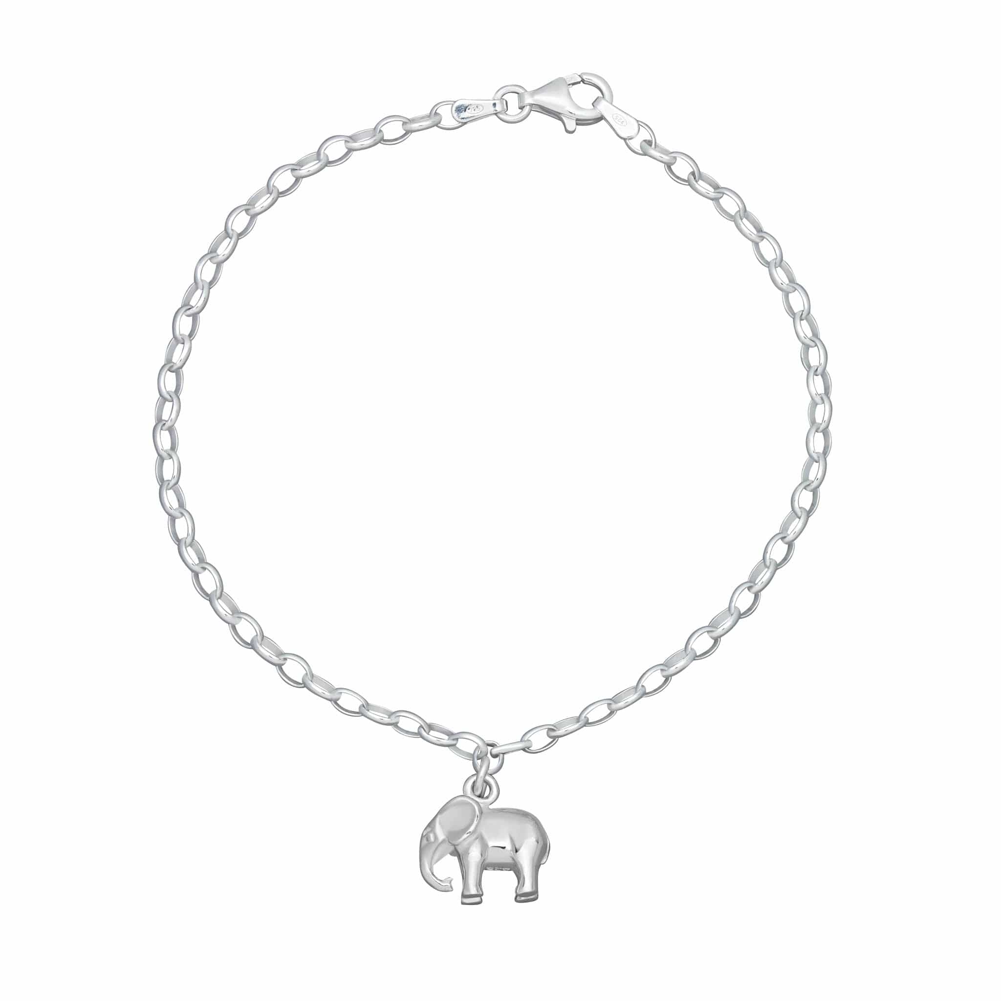 Silver Elephant Attraction Bracelet