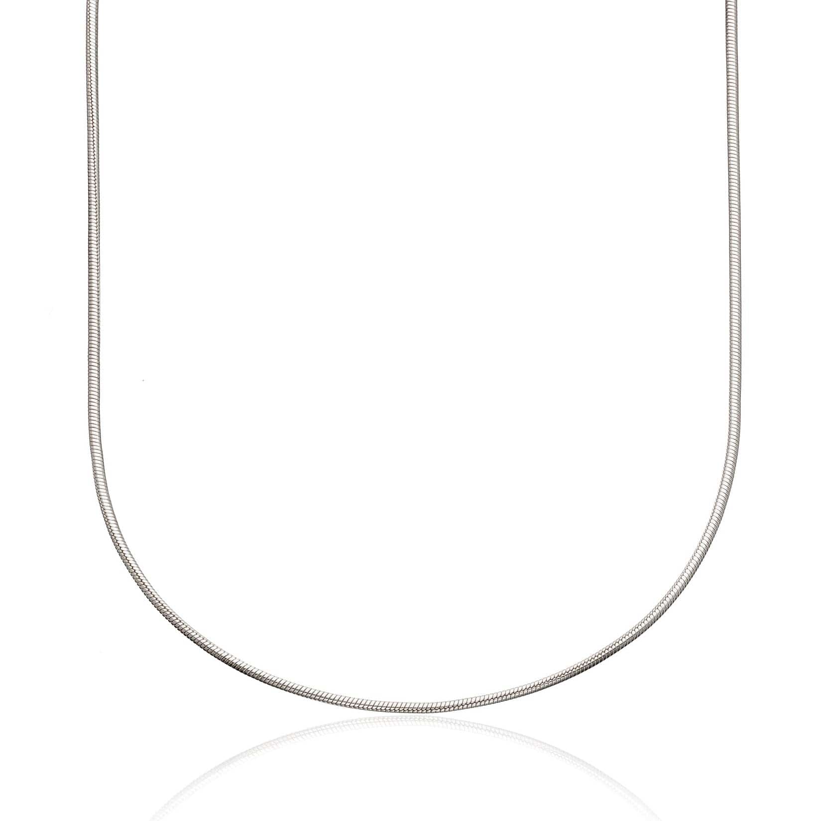 Silver Narrow Snake Chain Necklace