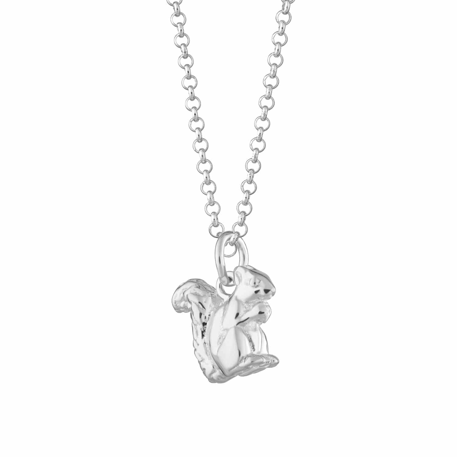 Silver Squirrel Necklace