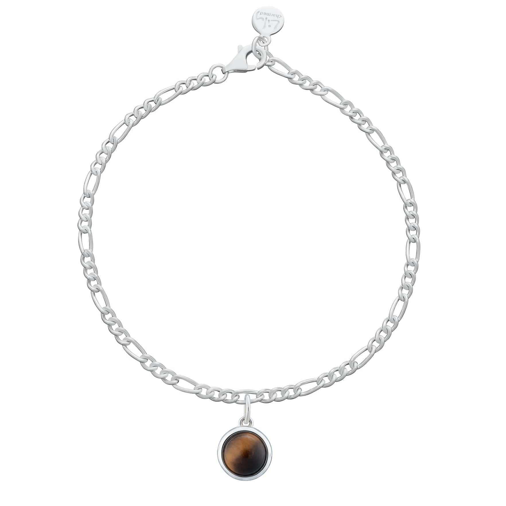 Silver Therapeutic Stone Figaro Attraction Bracelet