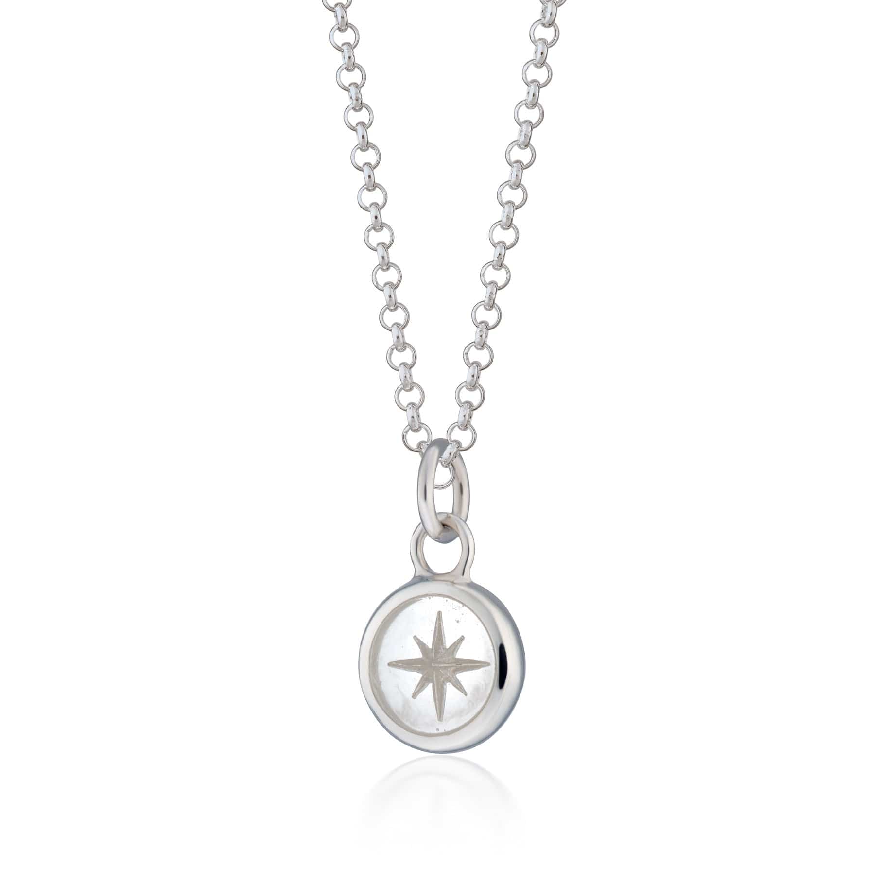 Silver White Celebrity Resin Seize Necklace