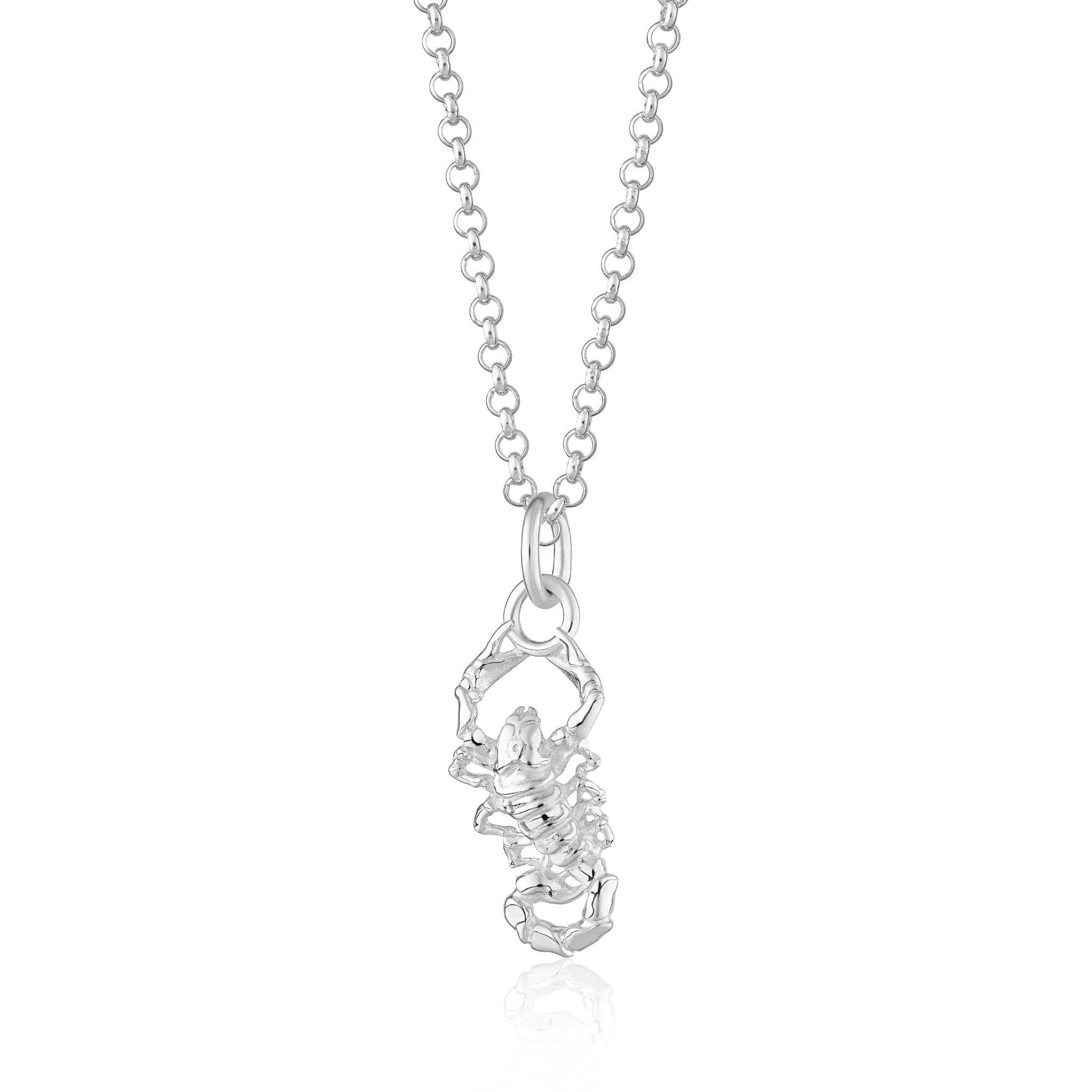 Silver Scorpion Necklace