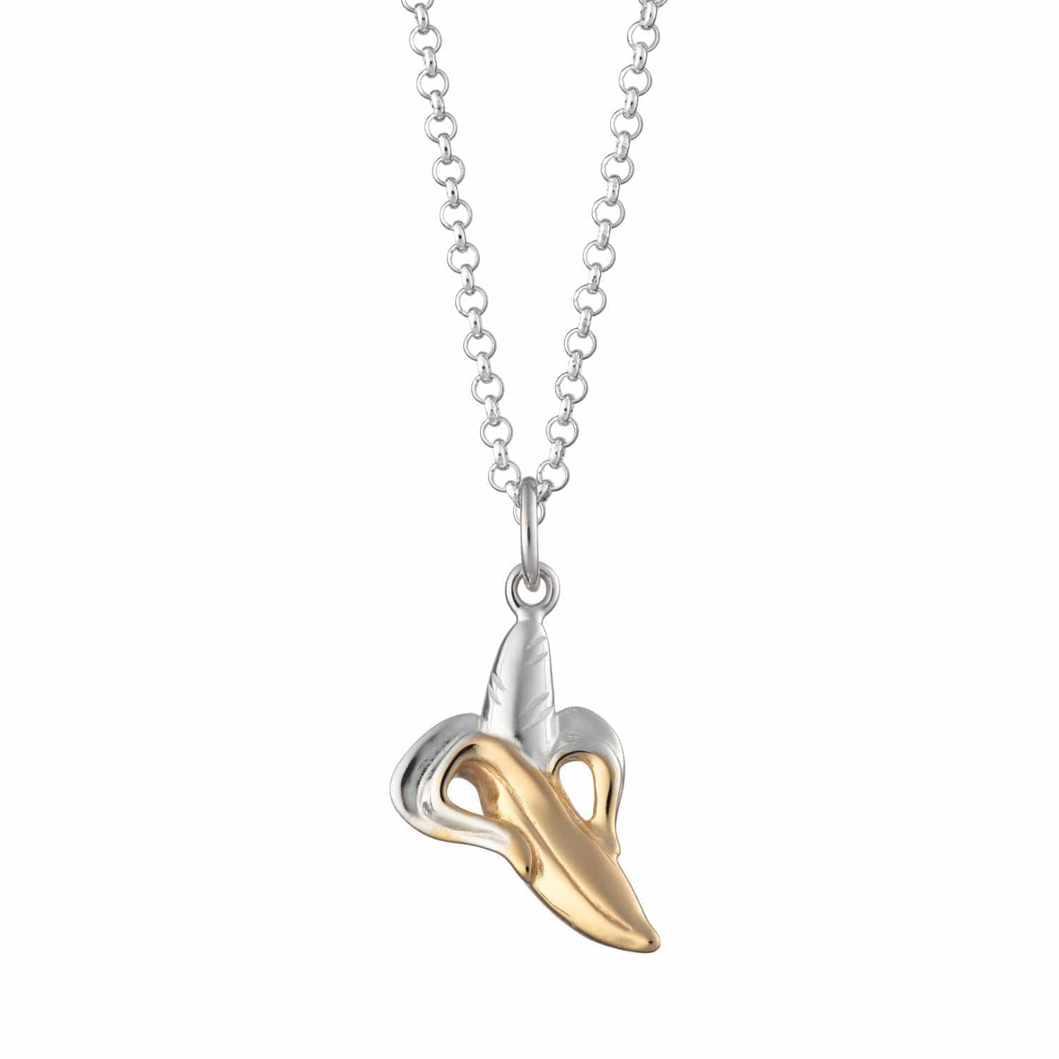 Silver Banana Necklace