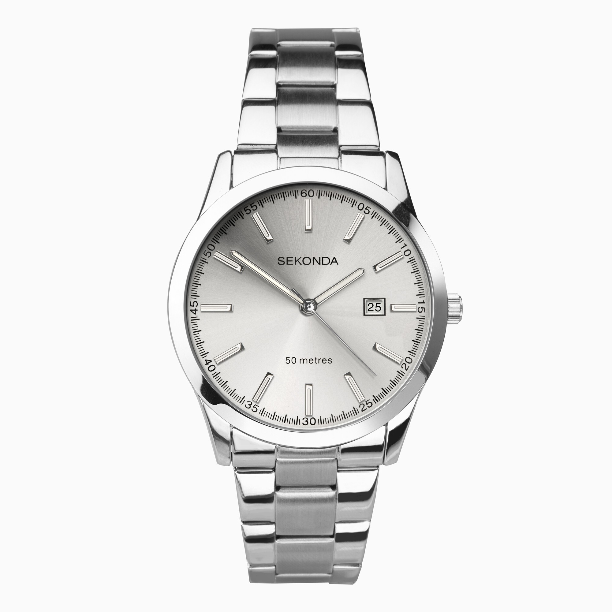 Sekonda Sekonda Taylor Men’s Watch | Silver Case & Stainless Steel Bracelet with Silver White Dial | 1945
