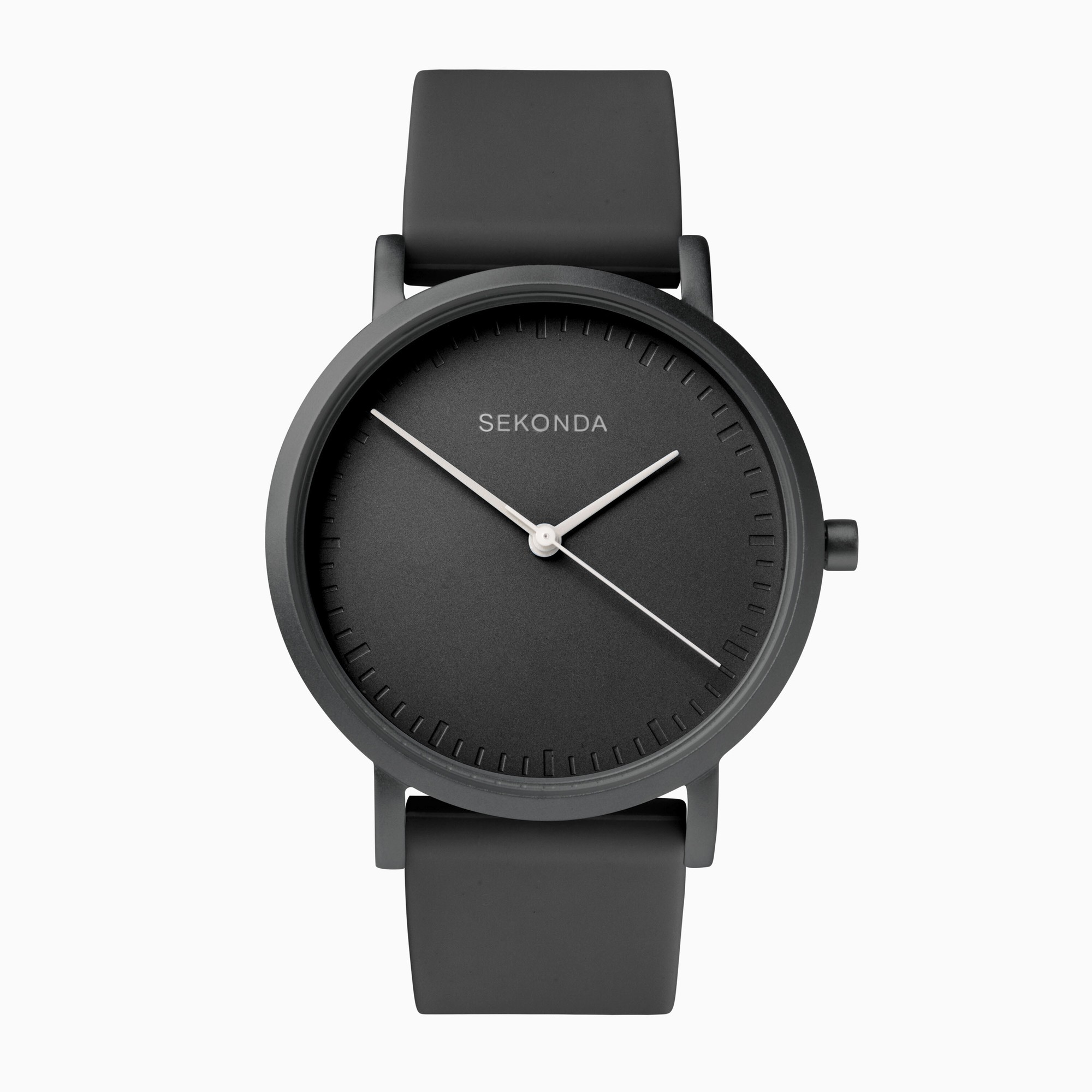 Sekonda Sekonda Palette Ladies Watch | Black Case & Silicone Strap with Black Dial | 40389