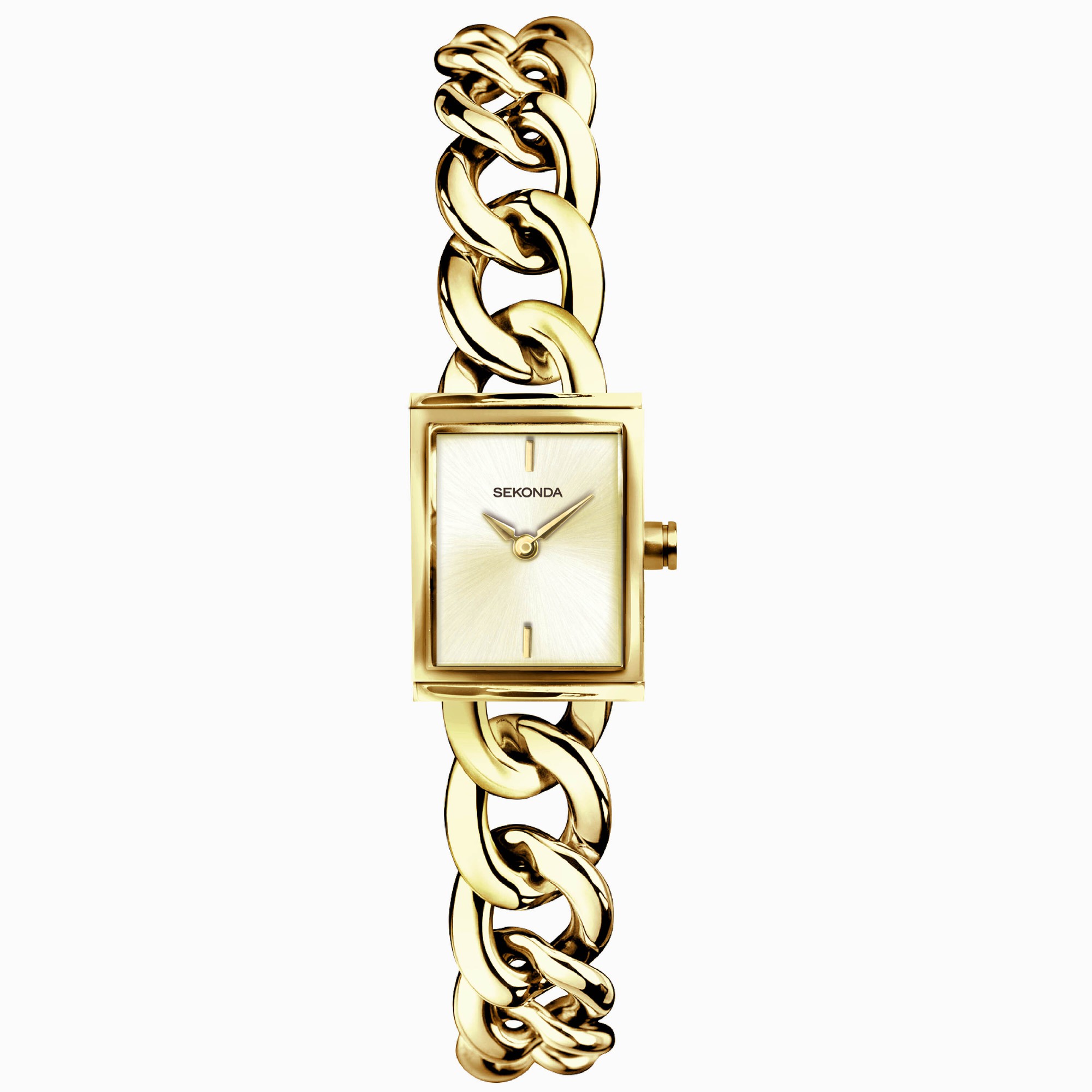 Sekonda Sekonda Claudia Ladies Watch | Gold Case & Brass Bracelet with Champagne Dial | 40519