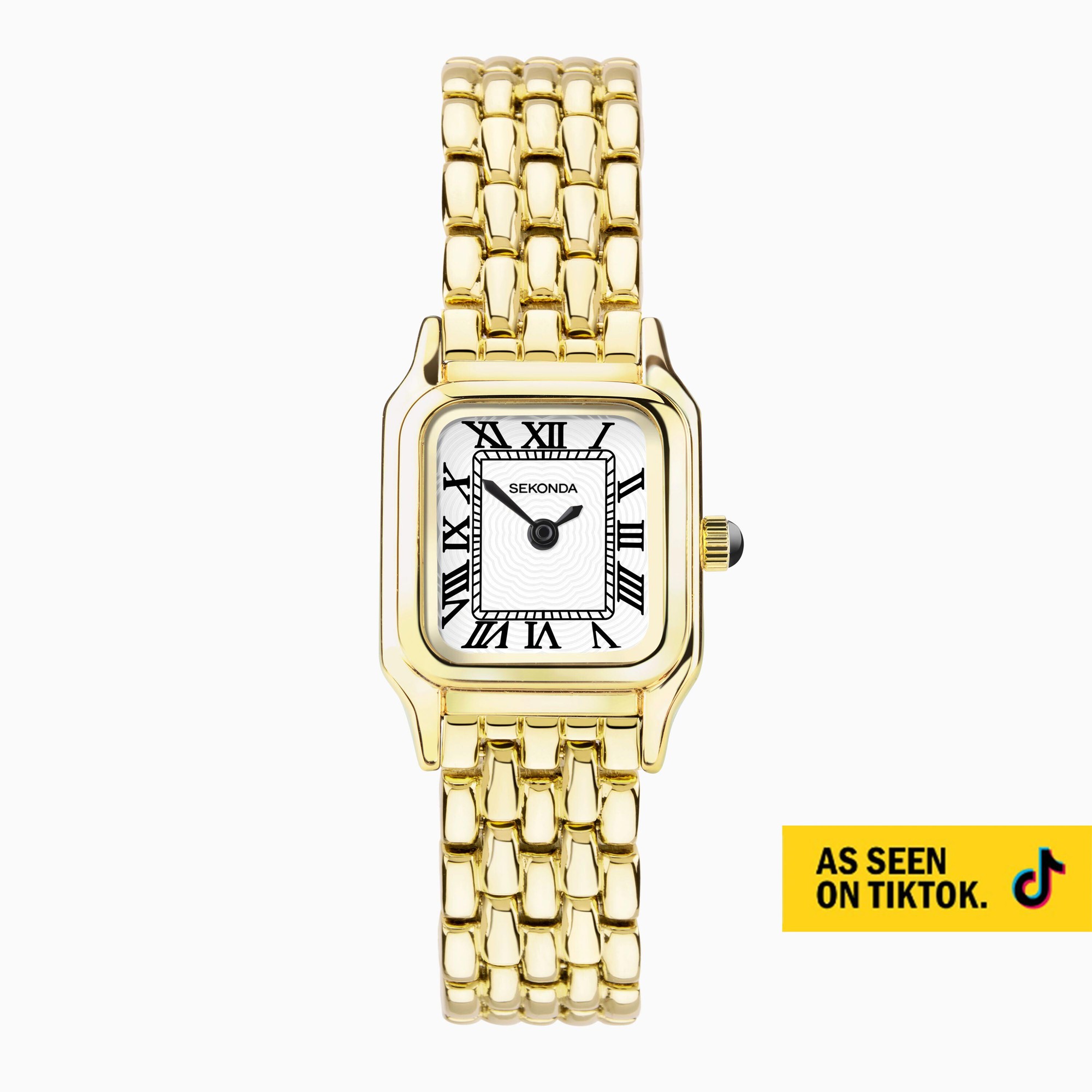 Sekonda Sekonda Monica Ladies Watch | Gold Alloy Case & Bracelet with White Dial | 40144
