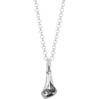 Silver Lily Flower Necklace