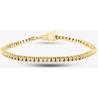 Pre-Owned 18ct Yellow Gold 2.01ct Brilliant Cut Diamond Tennis Bracelet 410758256