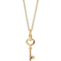 Gold Plated Key Necklace