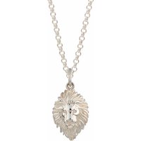 Silver Lion Head Zodiac Necklace