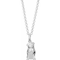 Silver Pug Necklace